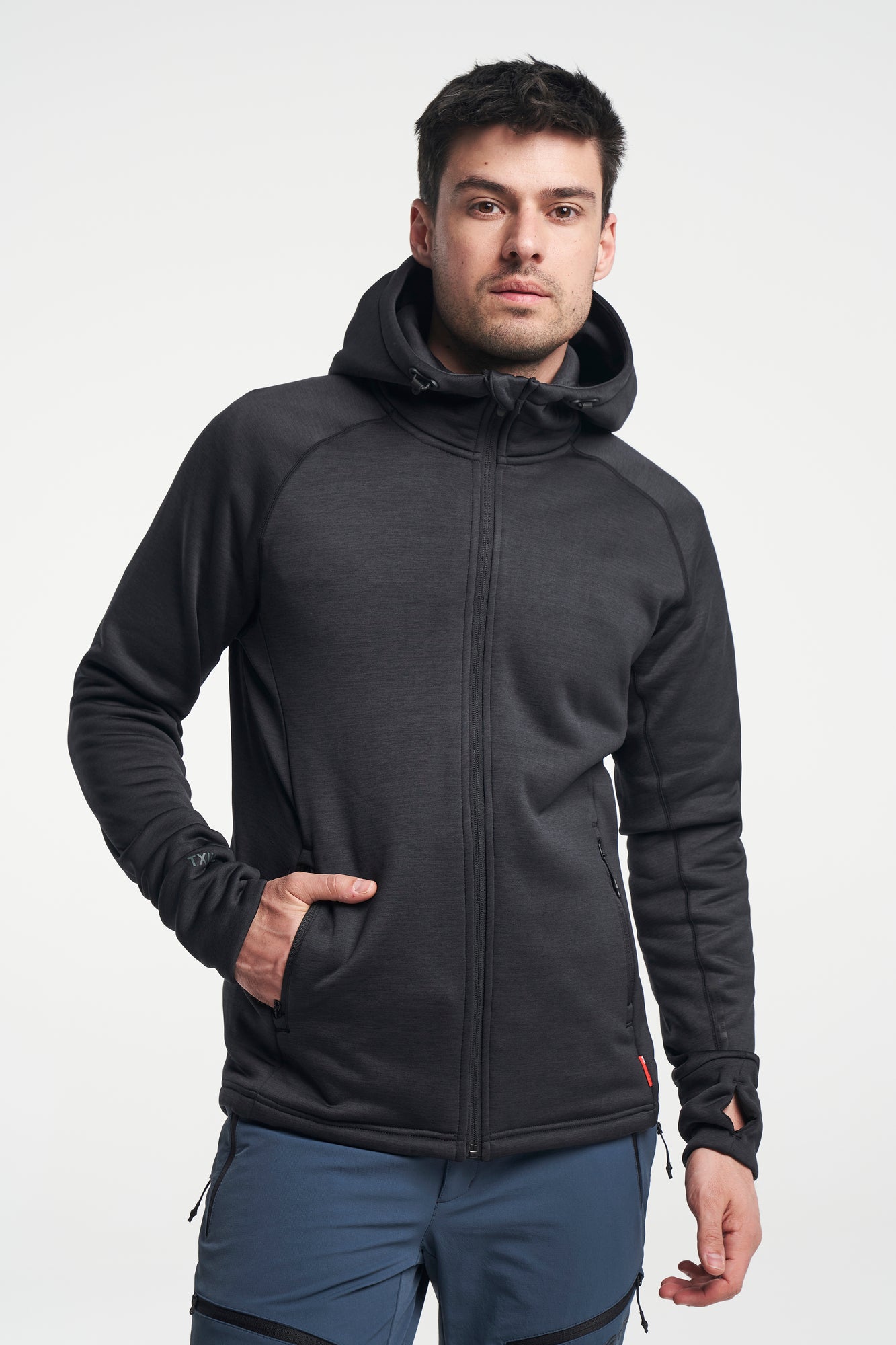 FLEECE & MIDLAYER - TXlite Hoodie Zip herre - - Hr Ravn