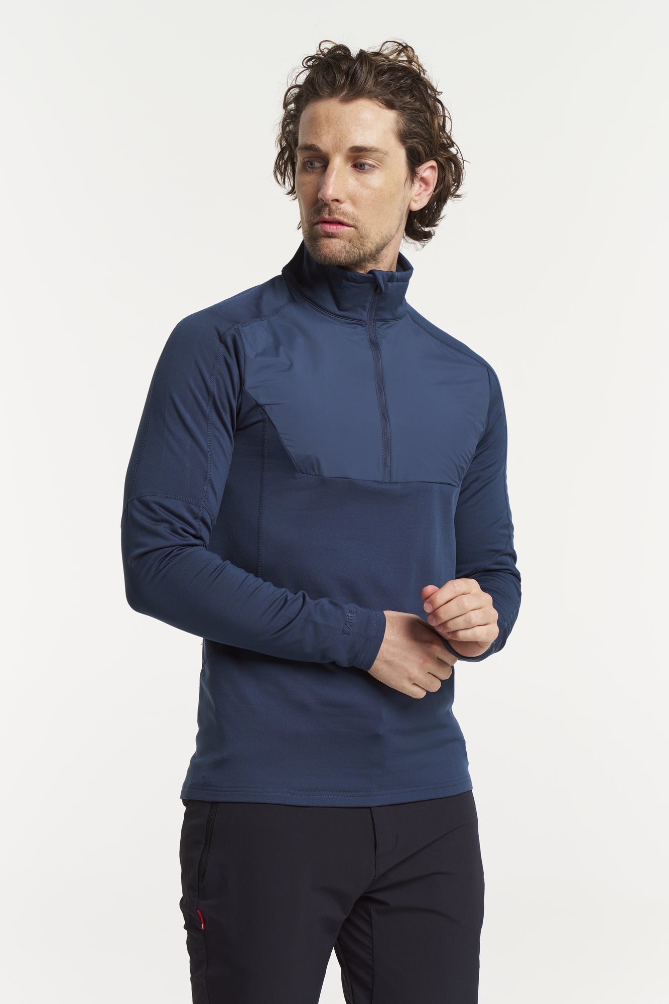 FLEECE & MIDLAYER - TXlite Windblock Halfzip herre - - Hr Ravn