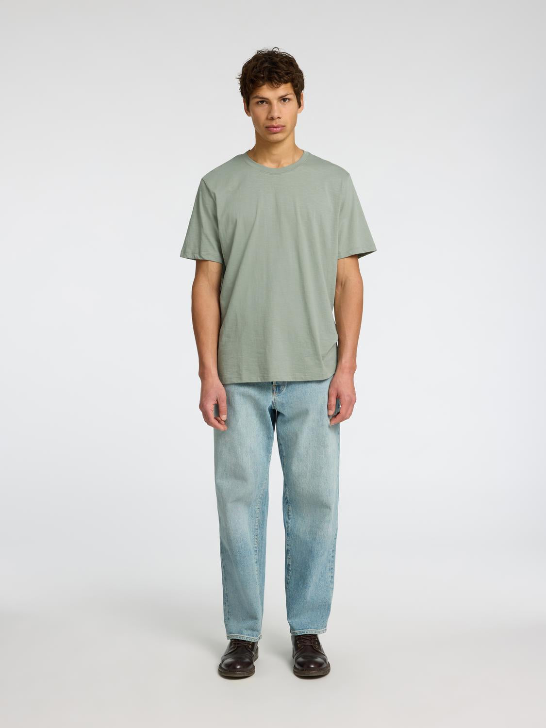 T-SHIRTS - Slhaspen Slub Ss O-Neck Tee Noos - - Hr Ravn