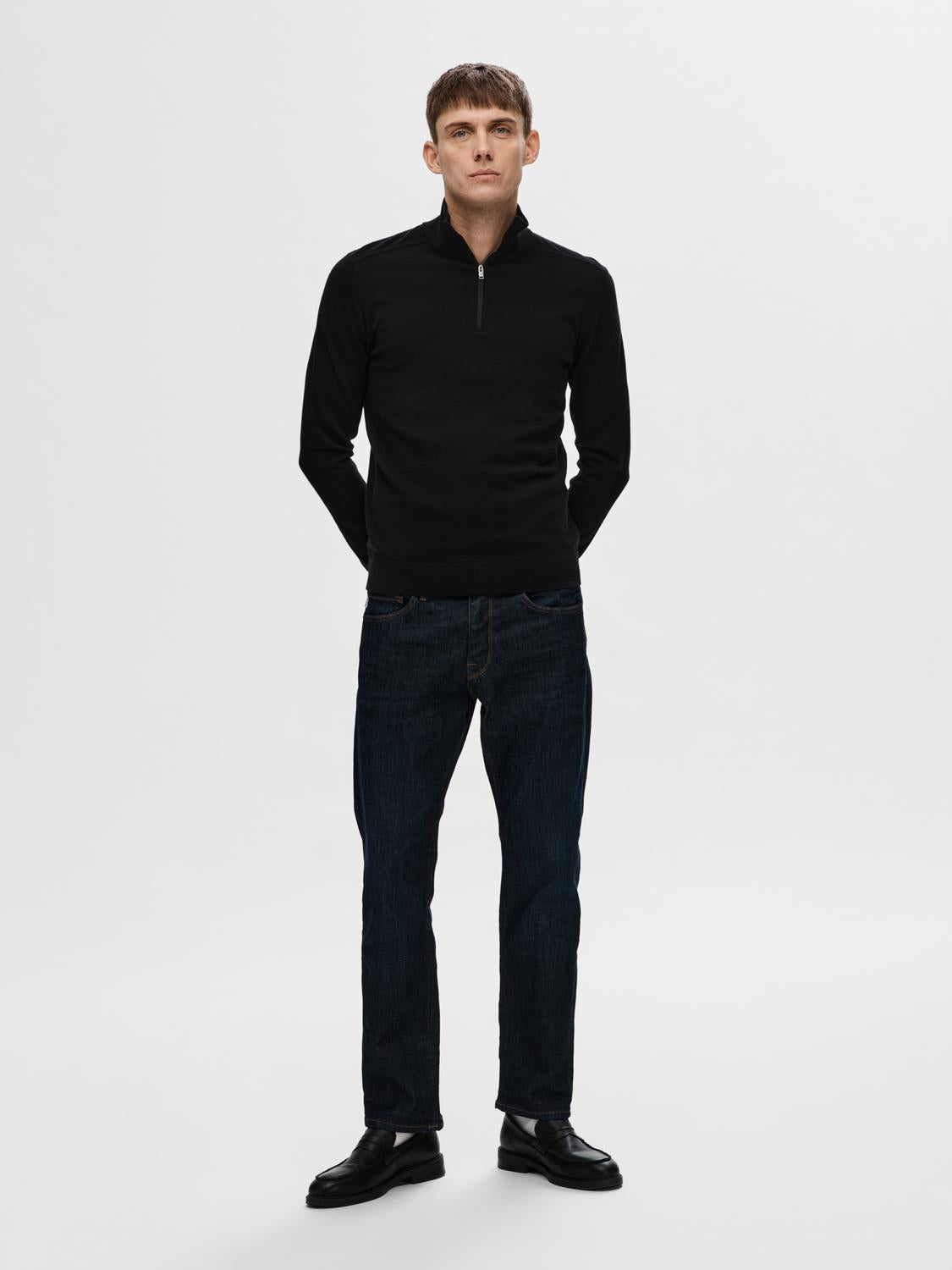 Slhberg Ls Half Zip Noos