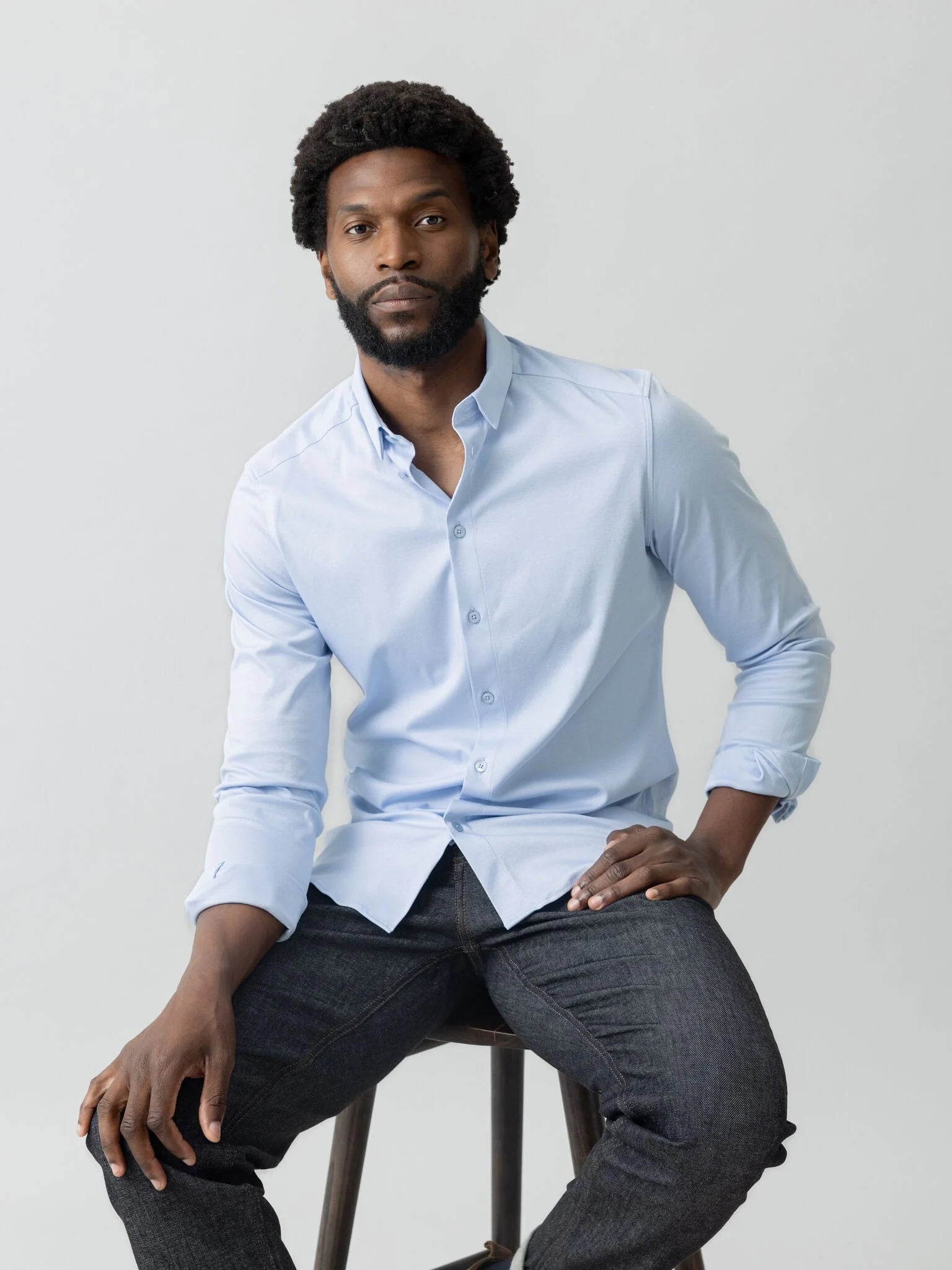 LANGE SKJORTER - MMGMarco Jersey Shirt - - Hr Ravn