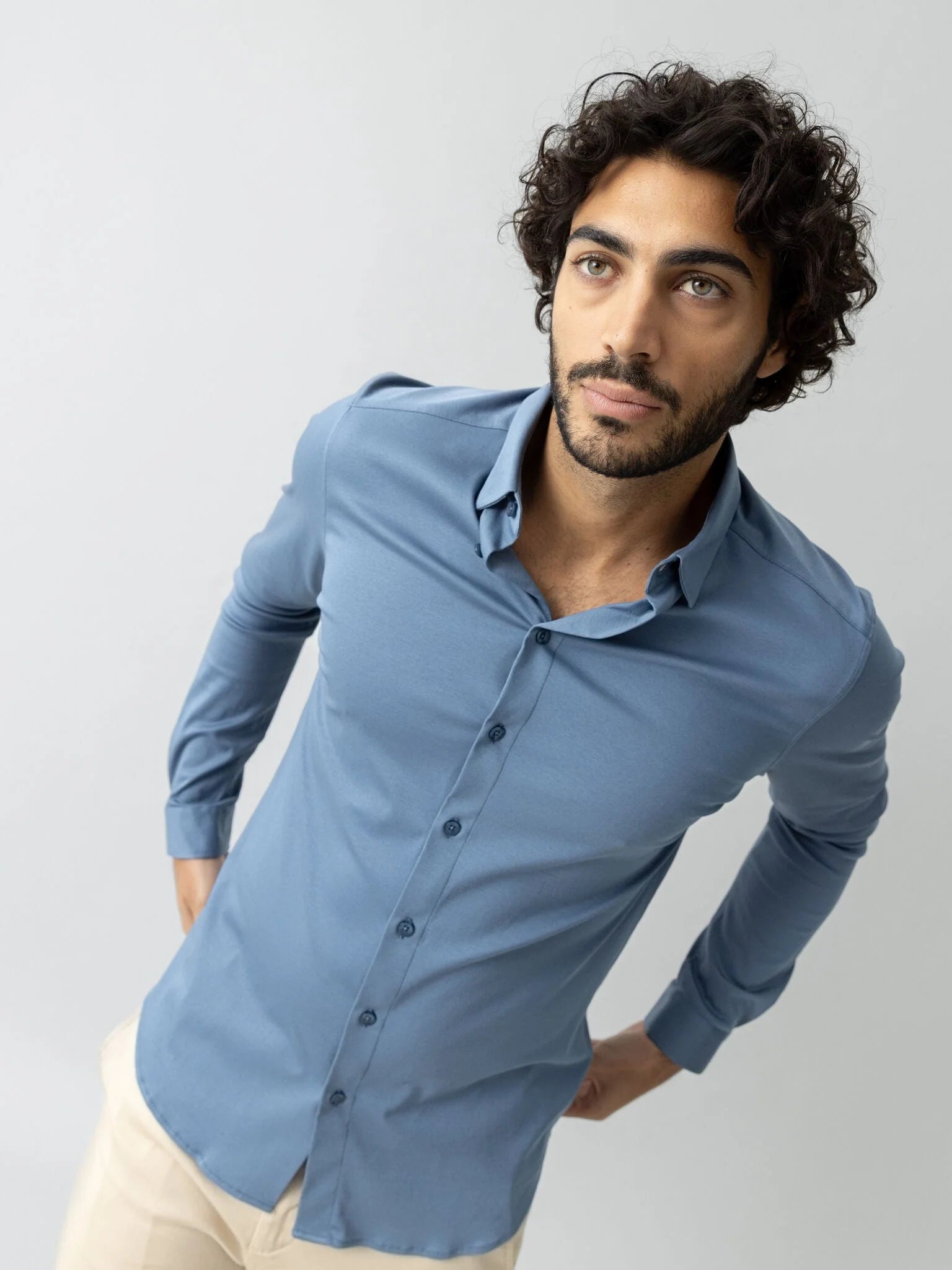 LANGE SKJORTER - MMGMarco Jersey Shirt - - Hr Ravn