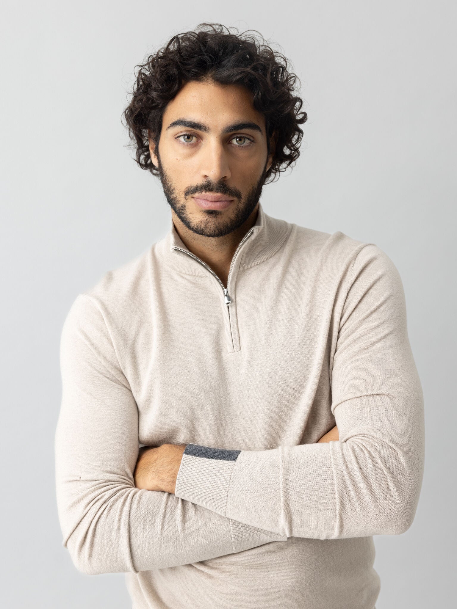 STRIK - MMGAdam Soft Zip Turtle Neck Knit - - Hr Ravn