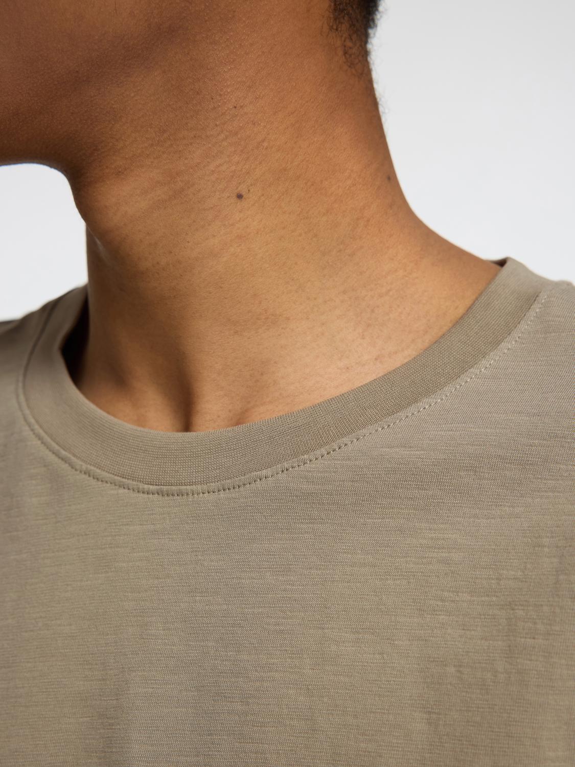 T-SHIRTS - Slhaspen Slub Ss O-Neck Tee Noos - - Hr Ravn