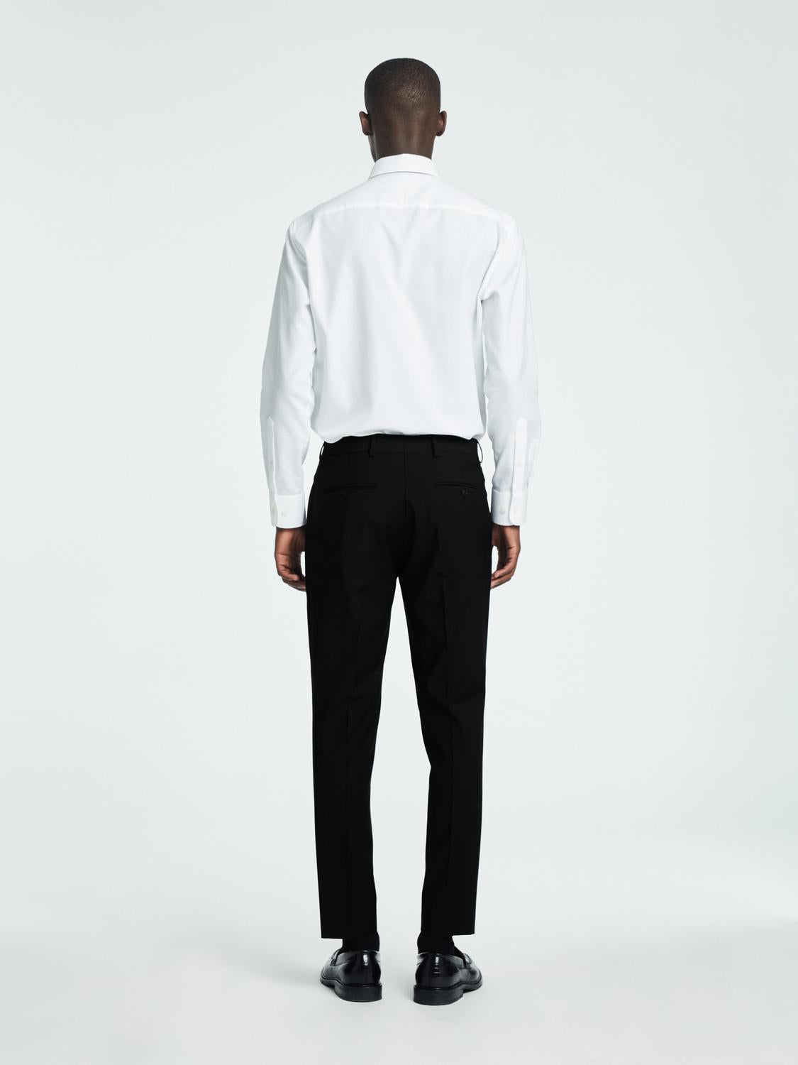 BUKSER - Slhslim-Theo Wool Blend Trs Flex Noos - - Hr Ravn