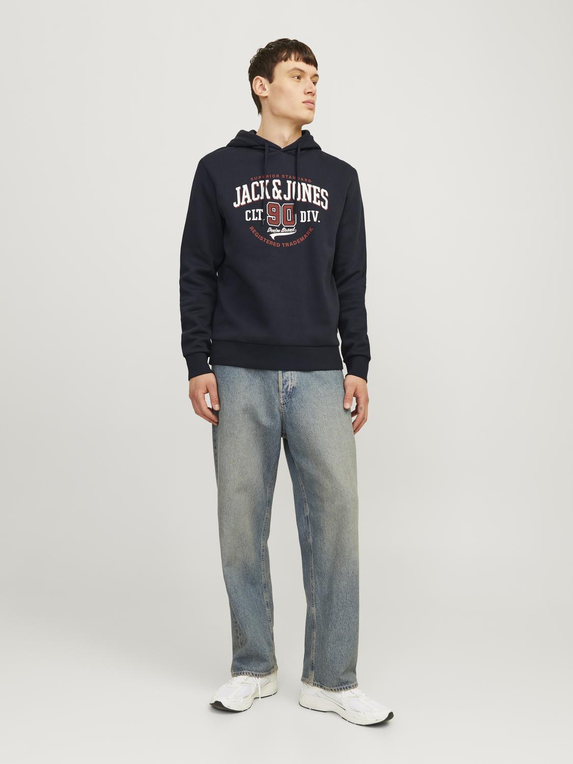 Sweatshirts - Jjelogo Sweat Hood 2 Col 24/25 Noos - - Hr Ravn