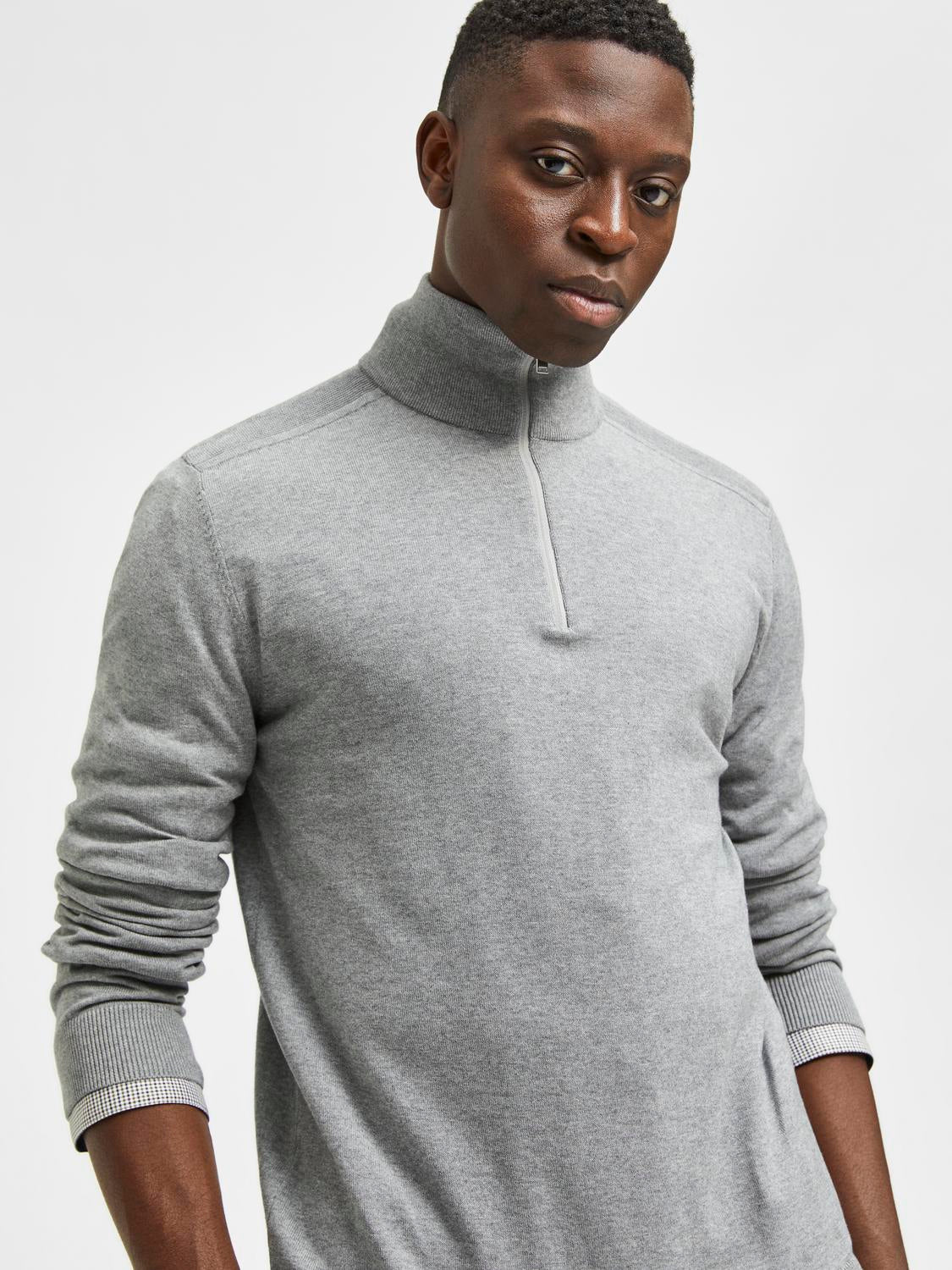 Slhberg Ls Half Zip Noos