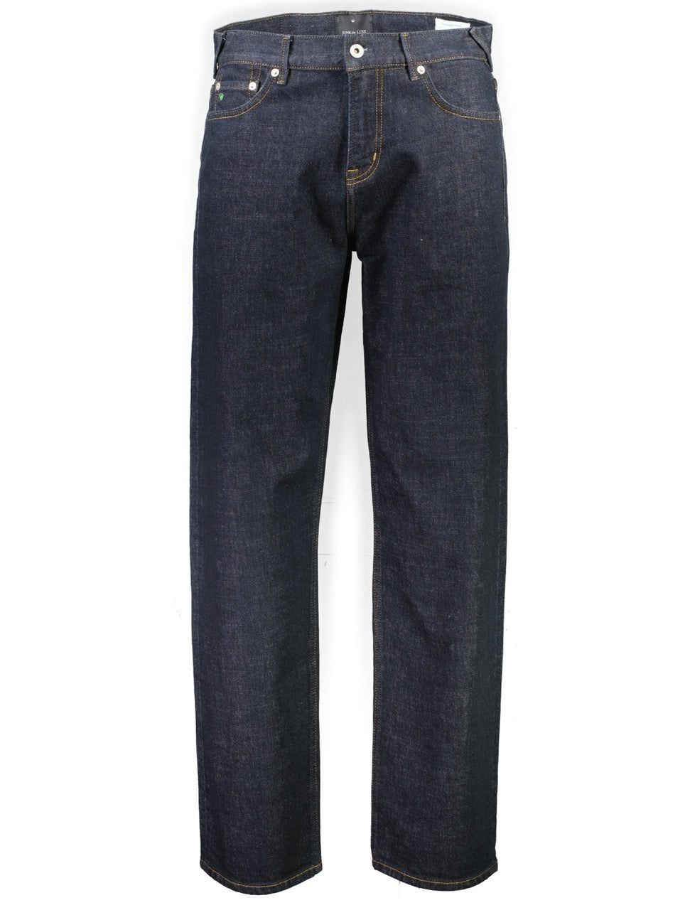 Washed indigo loose fit jeans