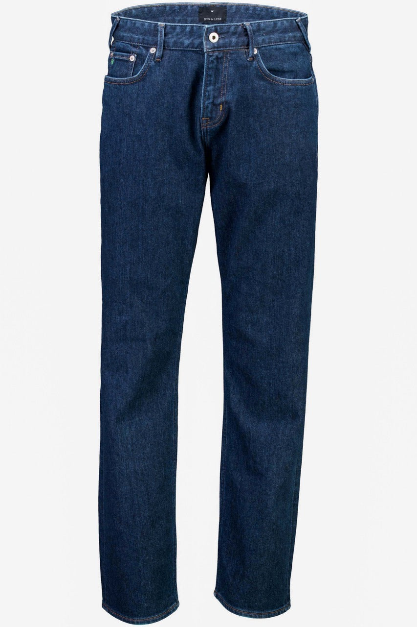 Mid wash loose fit jeans