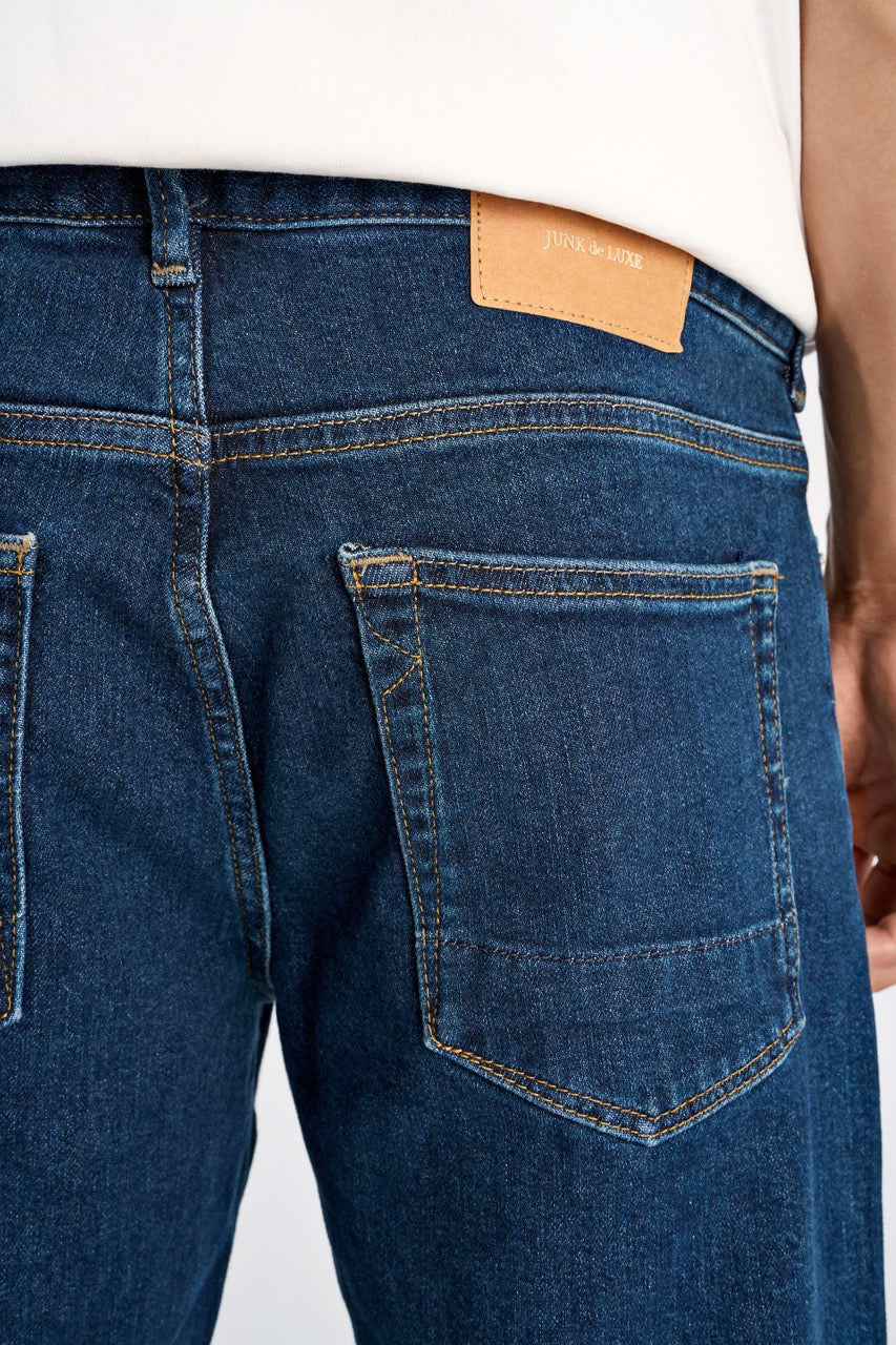 Mid wash loose fit jeans