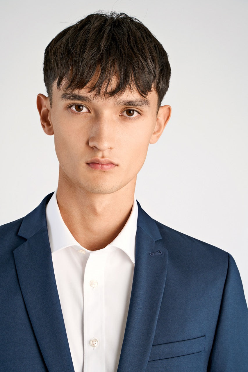 Wool suiting blazer