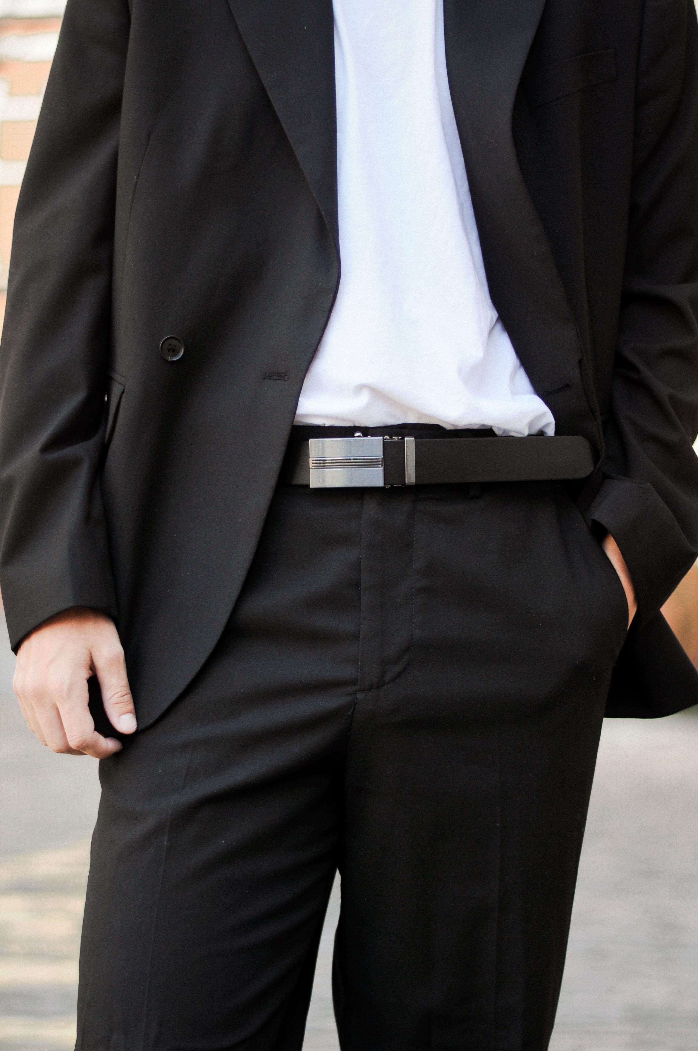 BÆLTER - 6609/35 Belt, Black - - Hr Ravn