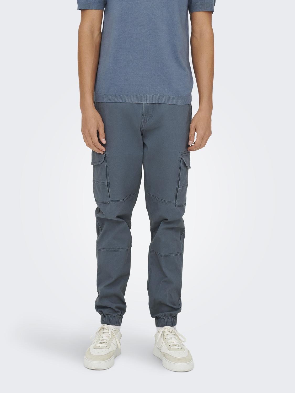 BUKSER - Onscarter Life Cargo Cuff 0013 Pant Noos - - Hr Ravn
