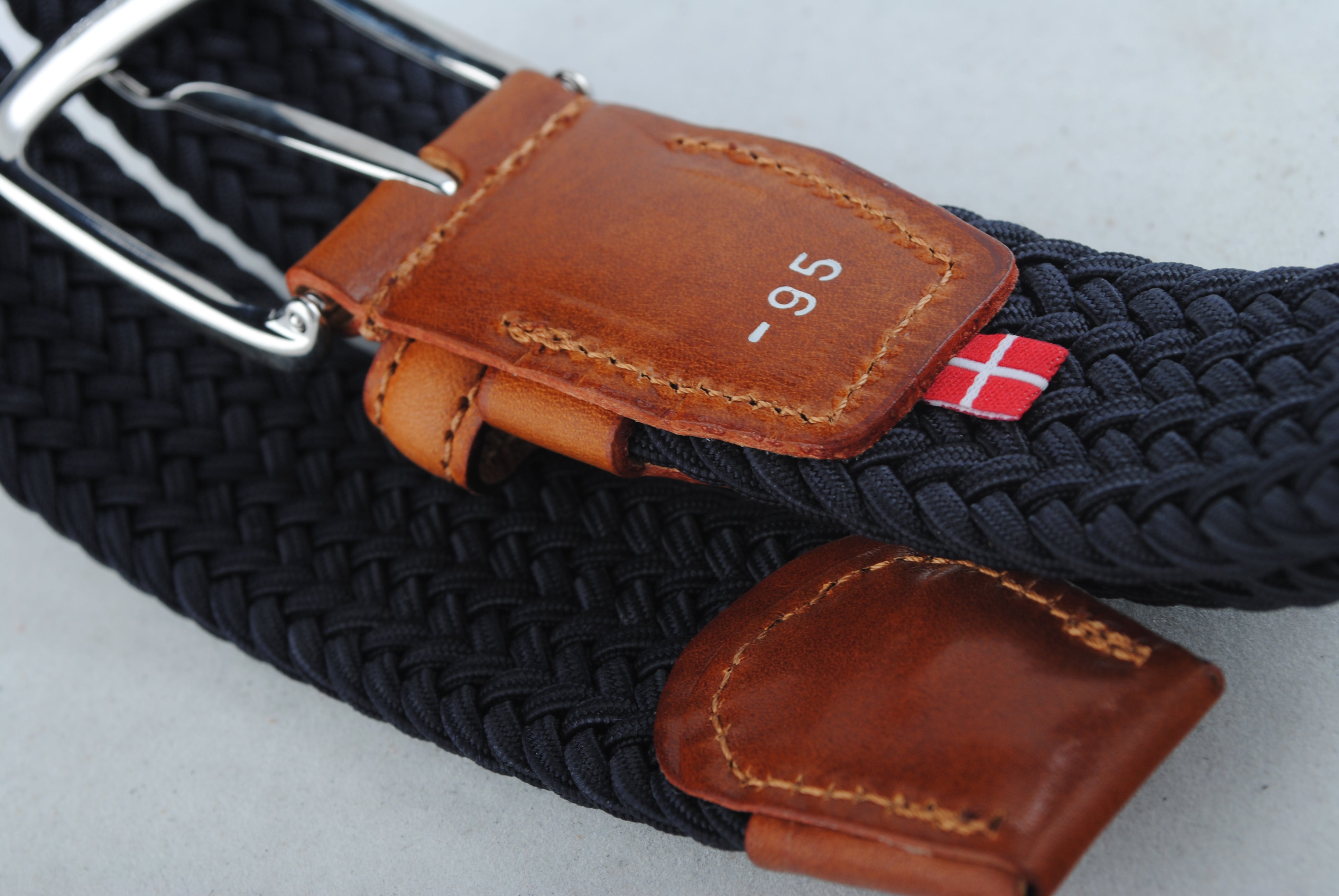 BÆLTER - 6806/35 Belt, Navy ribbon - - Hr Ravn