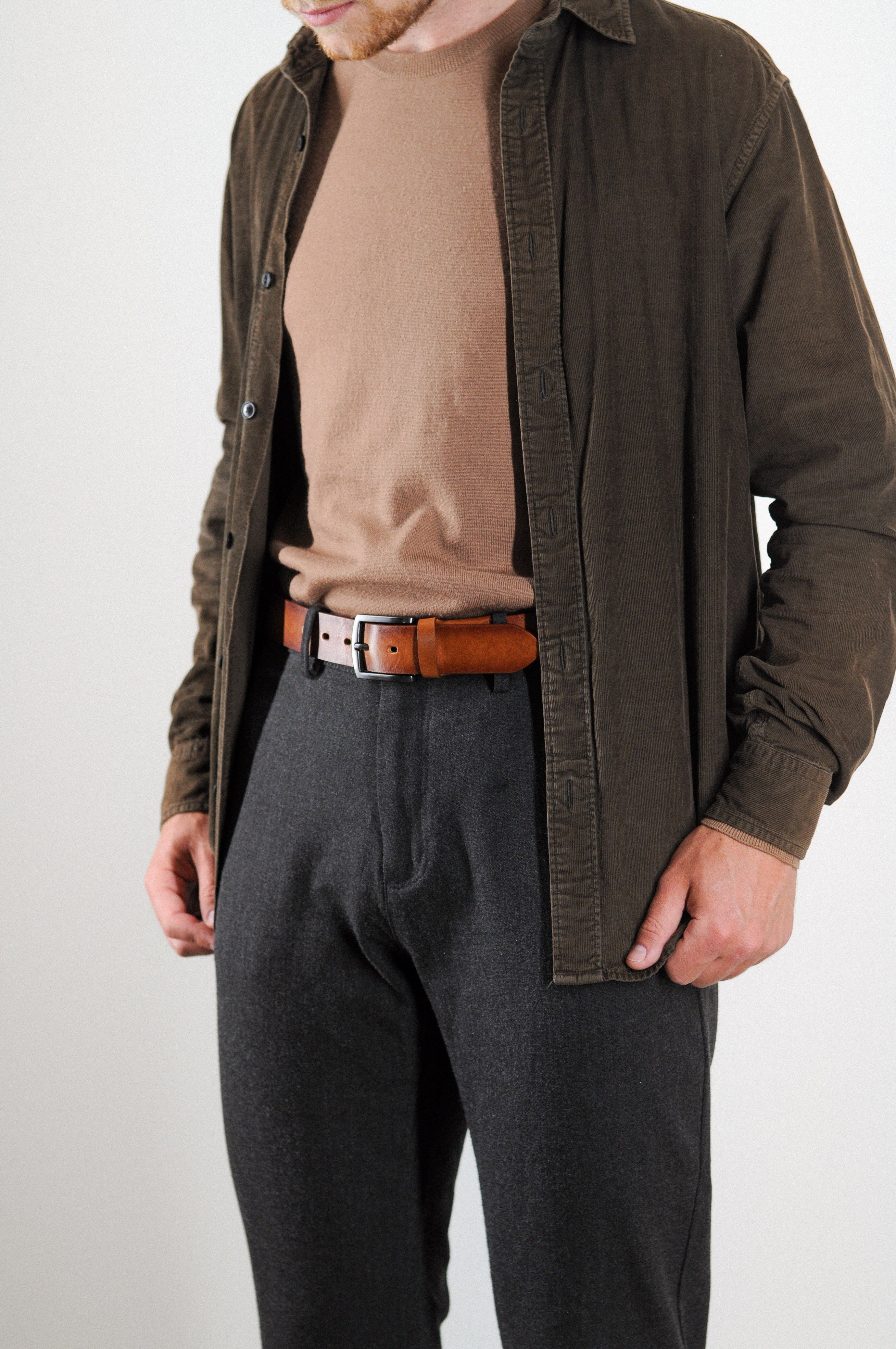 BÆLTER - 6895/35 Belt, Cognac - - Hr Ravn