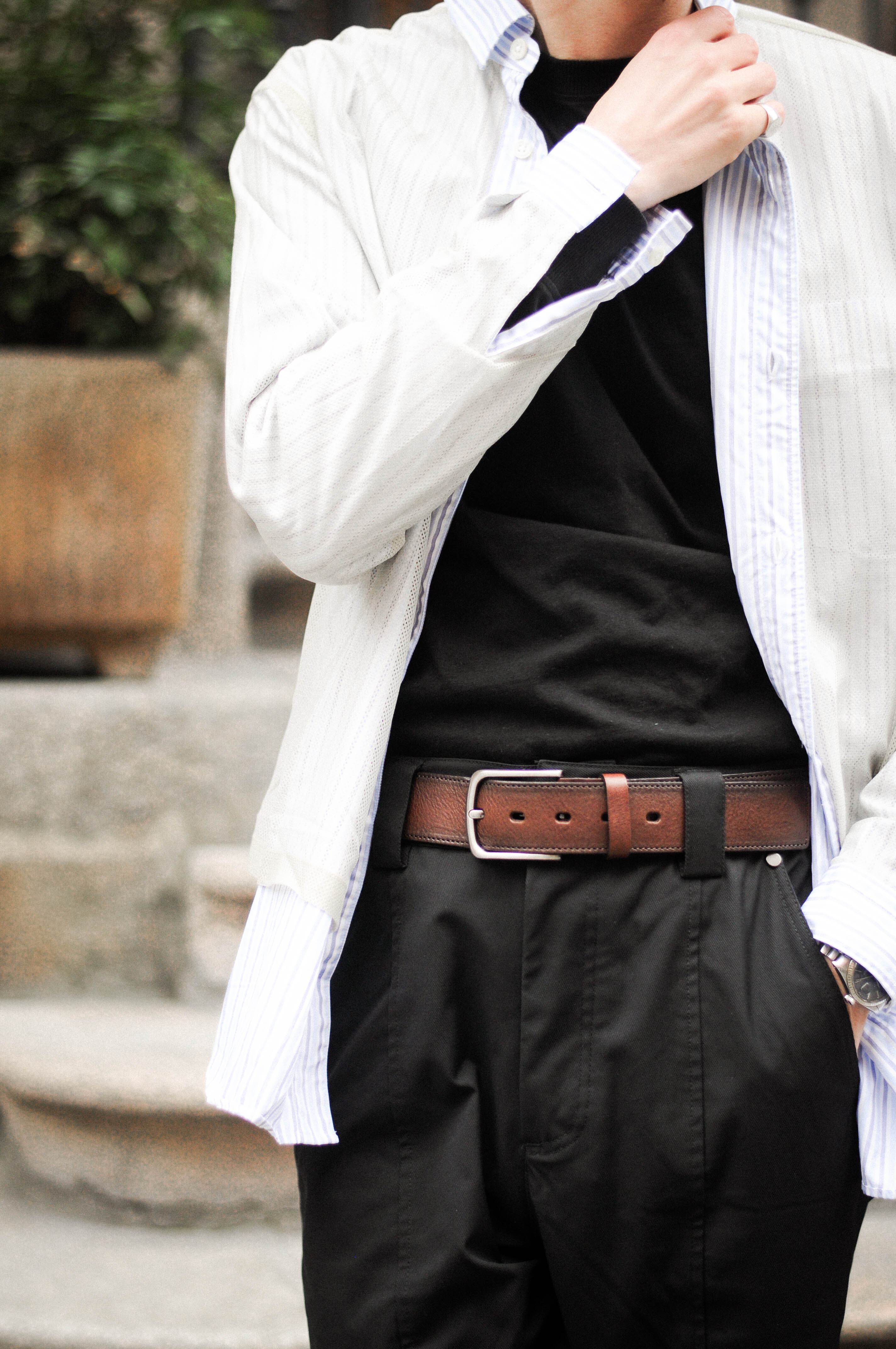 BÆLTER - 6908/40 Belt, Brown - - Hr Ravn