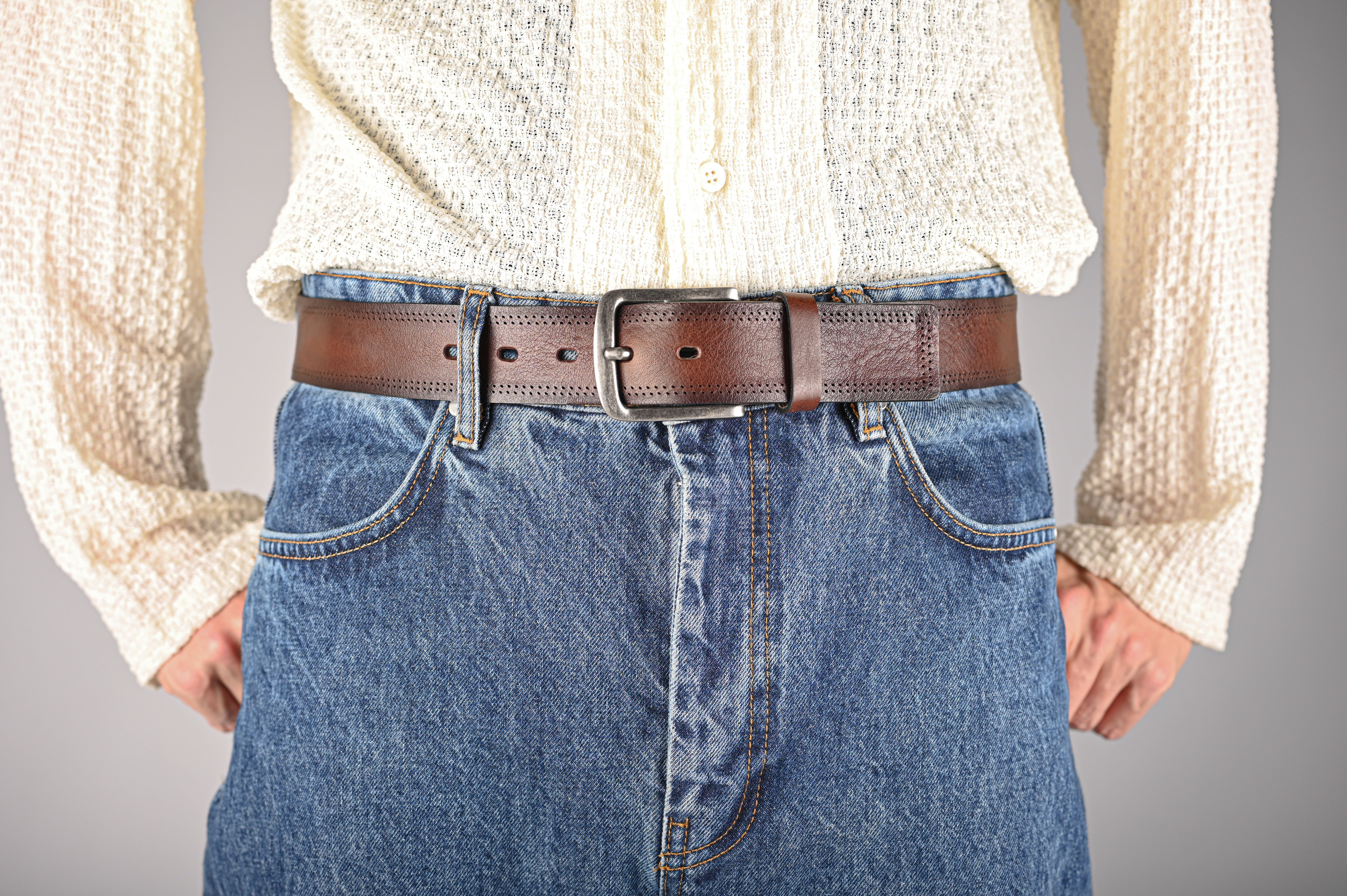BÆLTER - 6935/40 Belt, Brown - - Hr Ravn