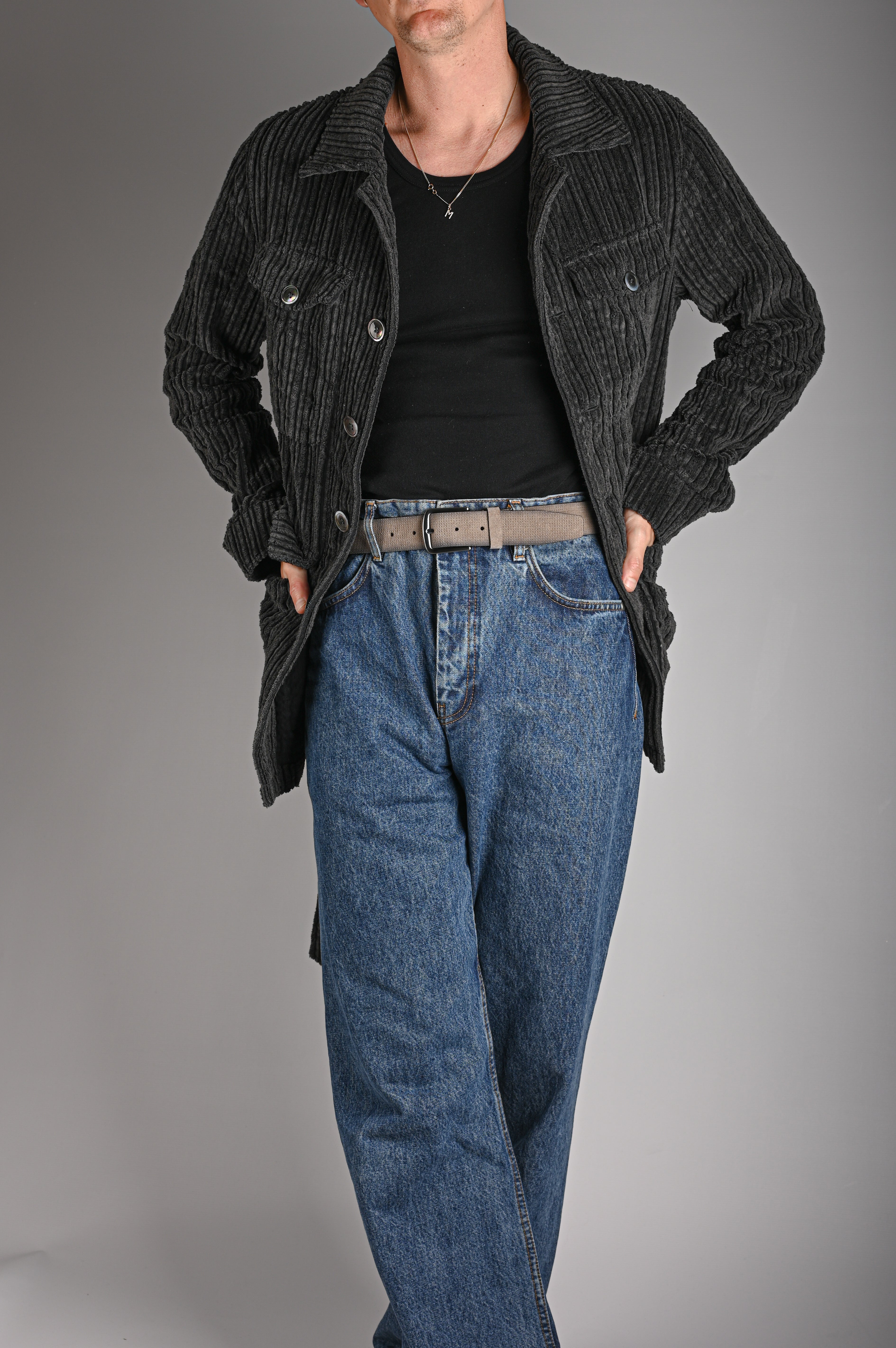 BÆLTER - 6937G/35 Belt, Grey - - Hr Ravn