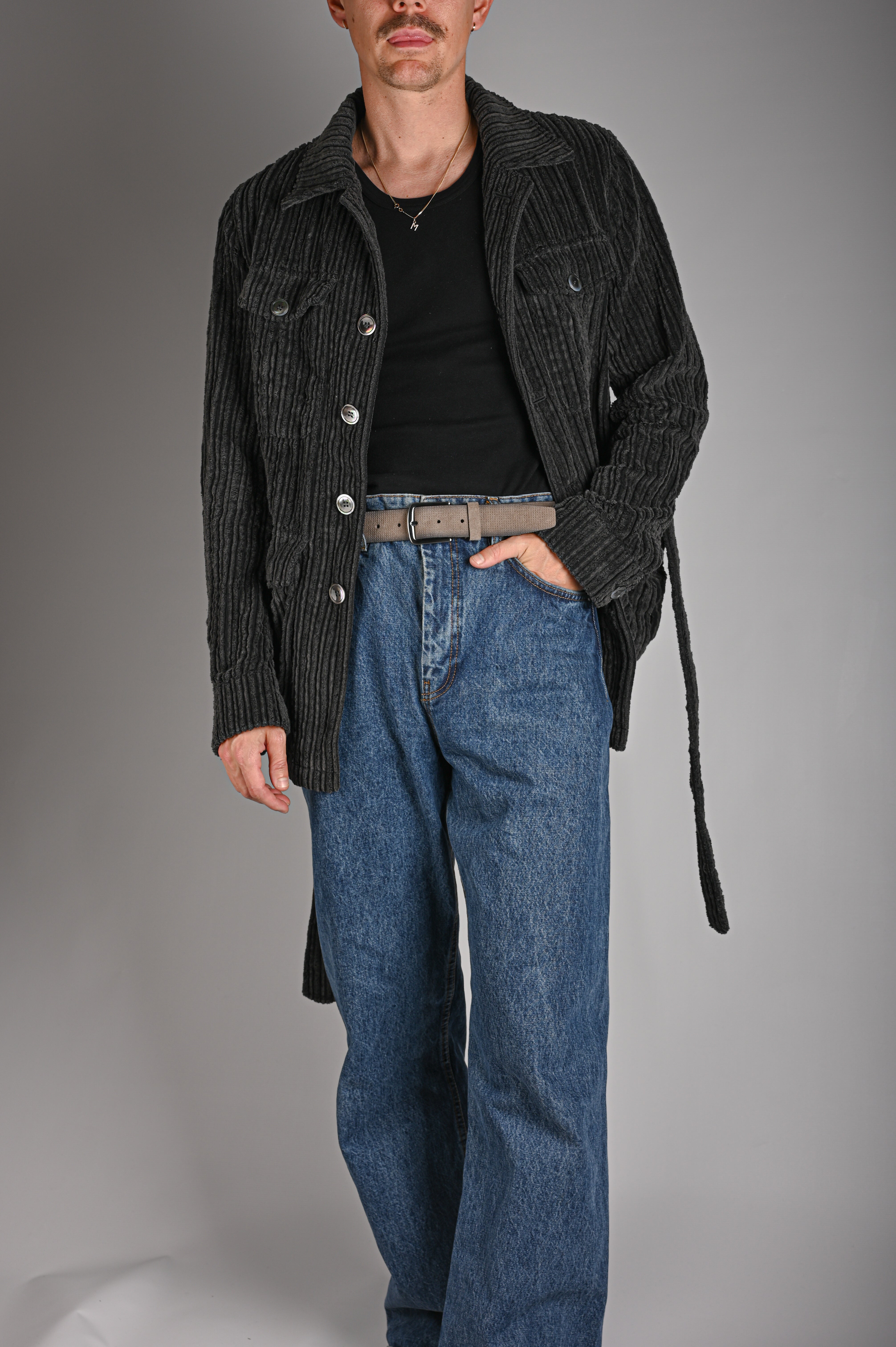 BÆLTER - 6937G/35 Belt, Grey - - Hr Ravn
