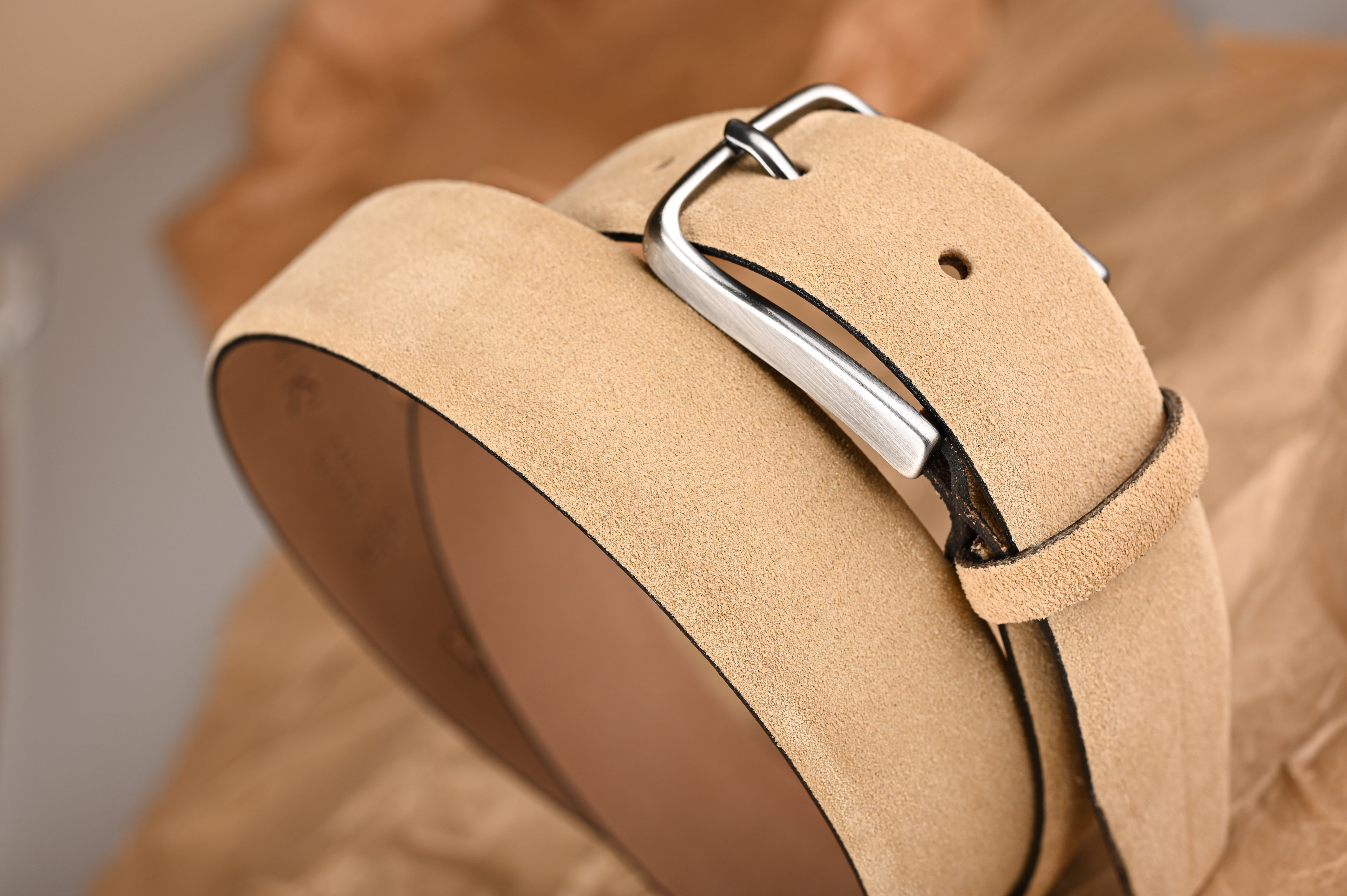 BÆLTER - 6938G/35 Belt, Sand - - Hr Ravn