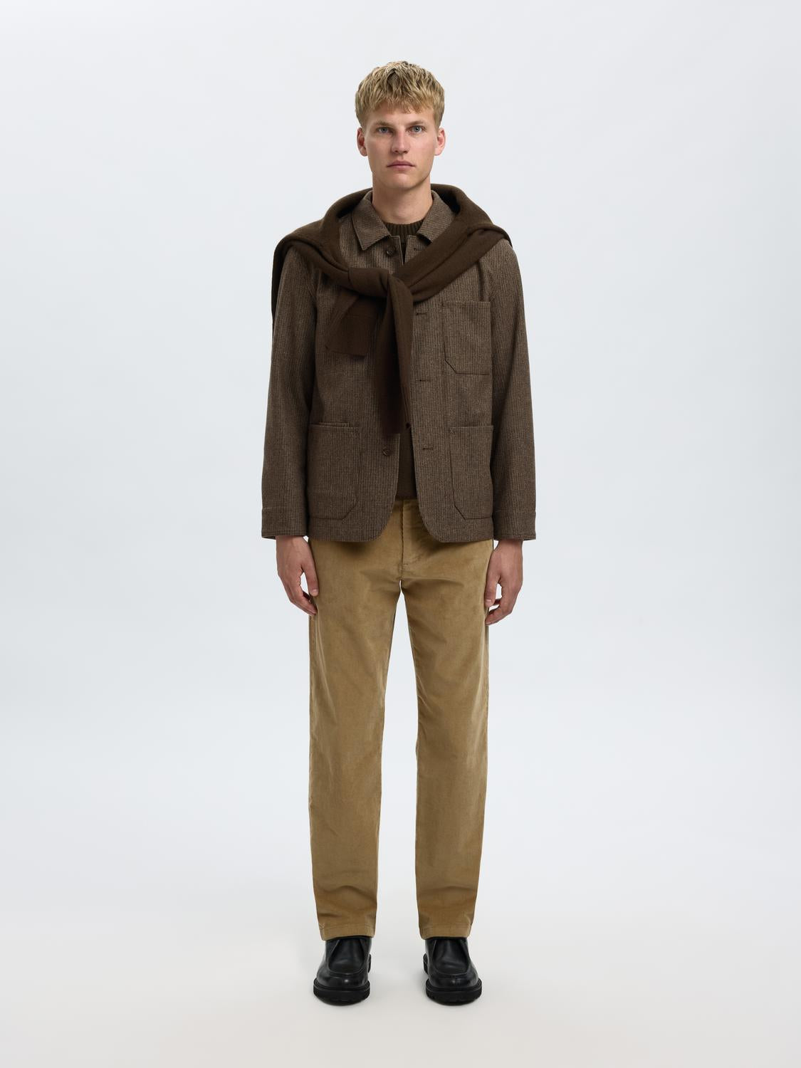 Blazers - Slh-Landon Wool Blend Hybrid Blazer Noos - - Hr Ravn