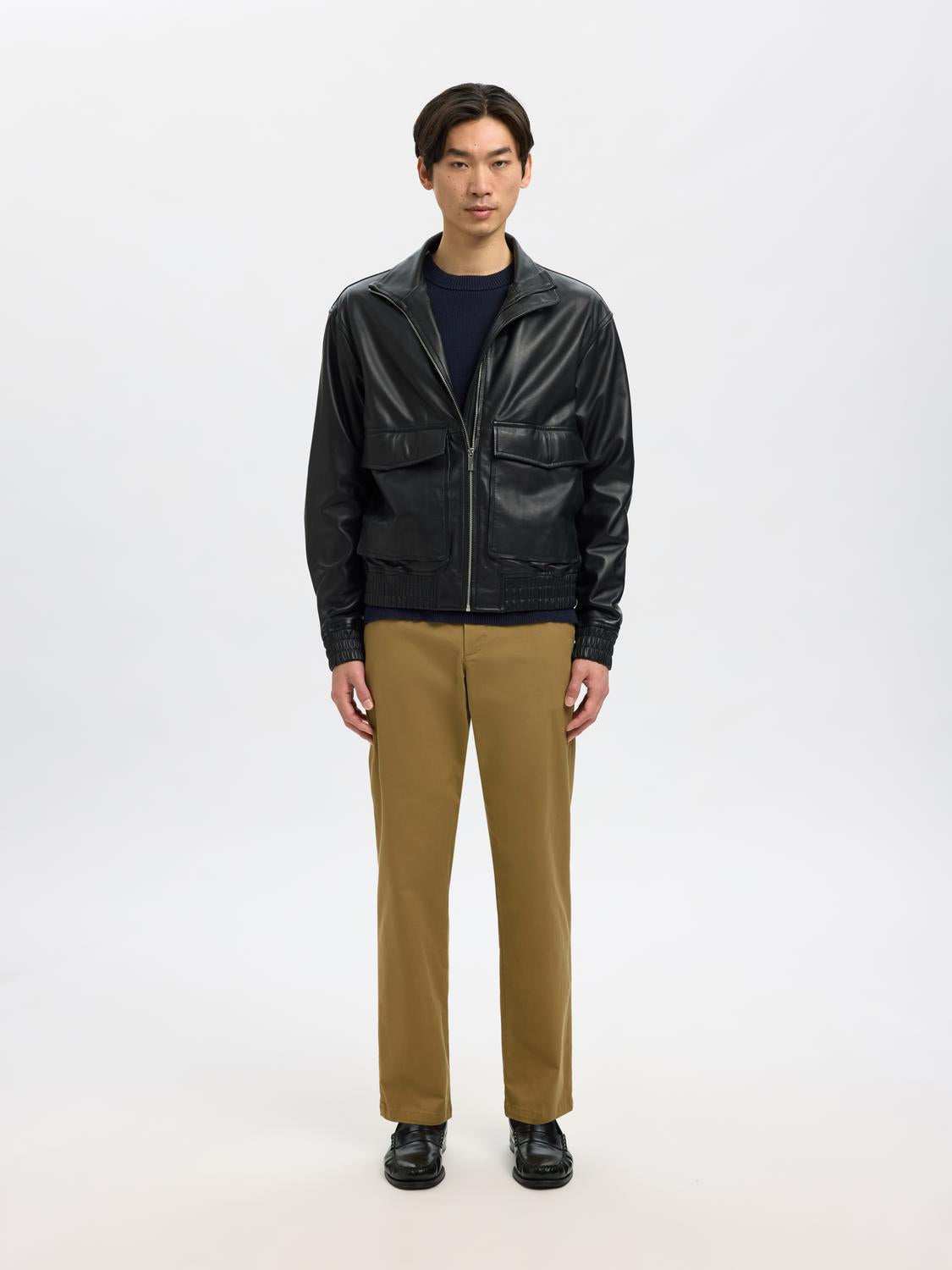 Trousers - Slh196-Straight New Miles Flex Pant Noos - - Hr Ravn