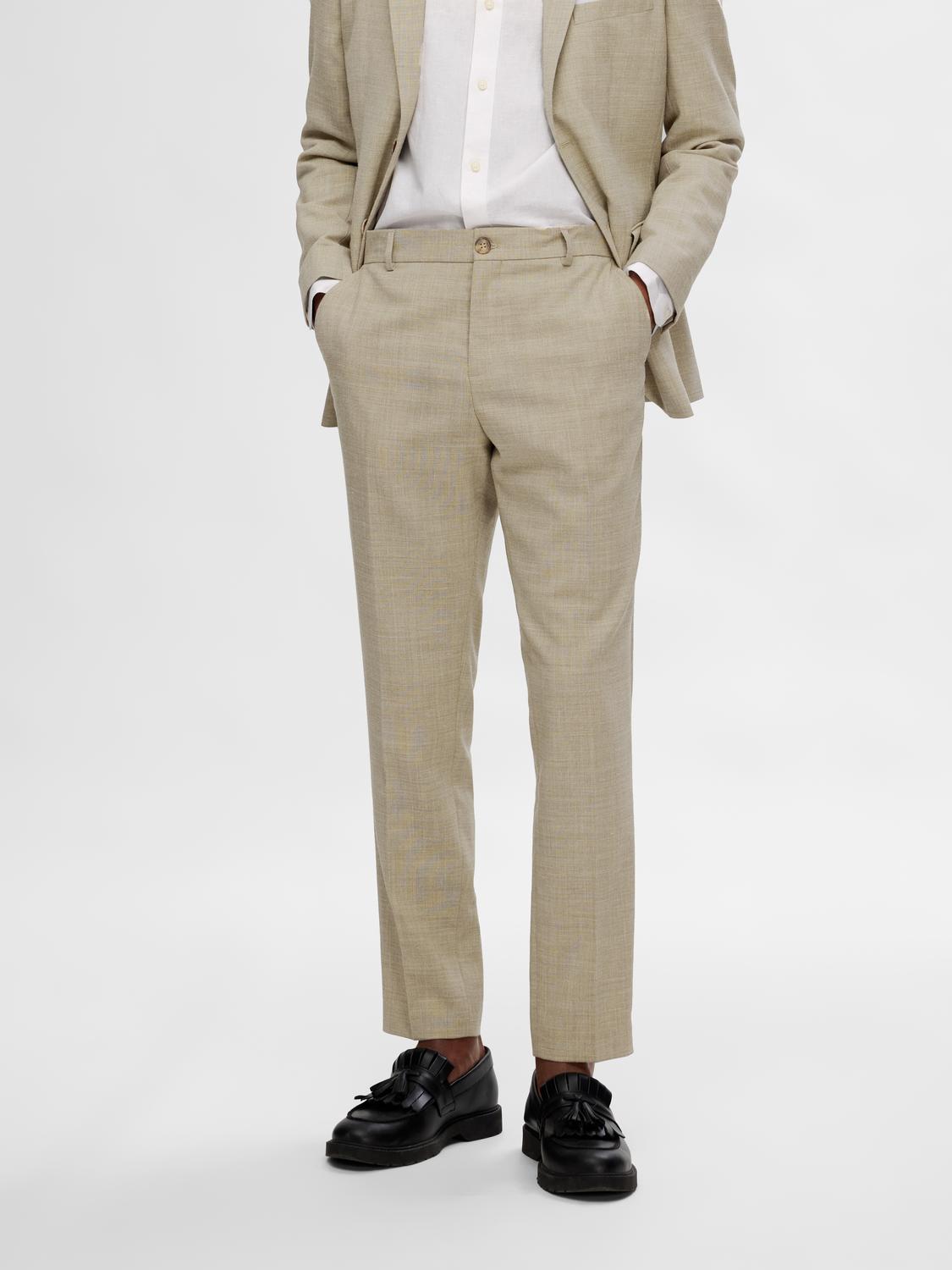 BUKSER - Slhslim-Oasis Linen Trs Noos - - Hr Ravn