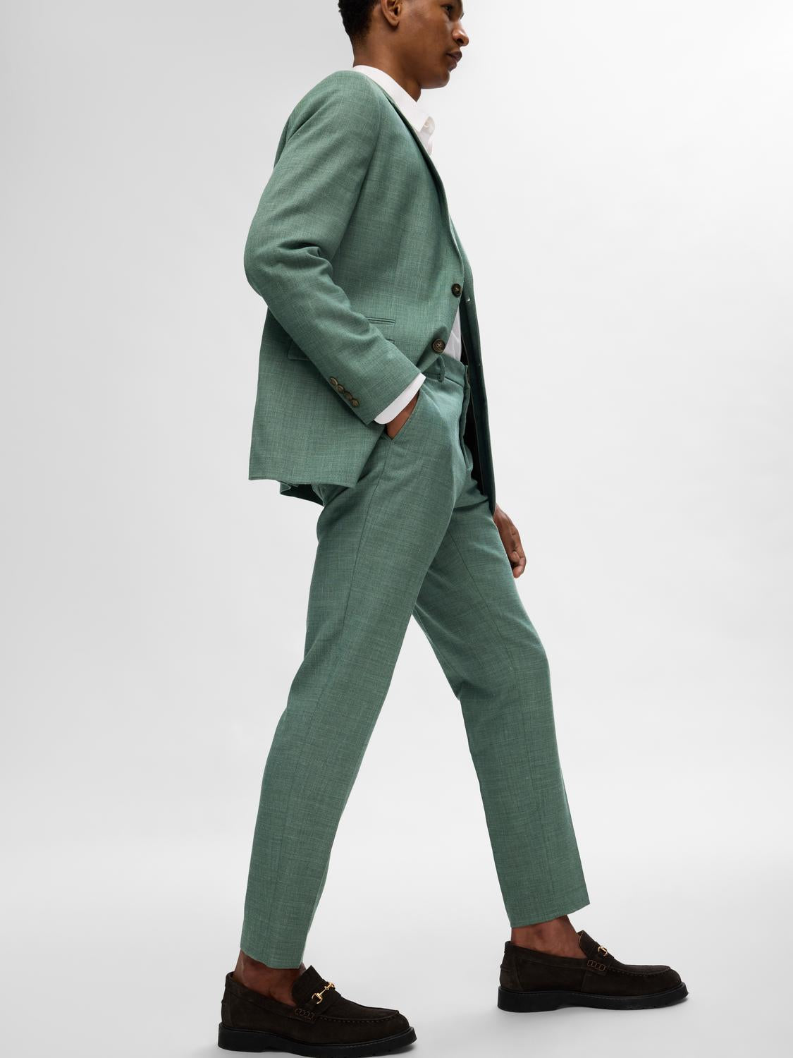 BUKSER - Slhslim-Oasis Linen Trs Noos - - Hr Ravn
