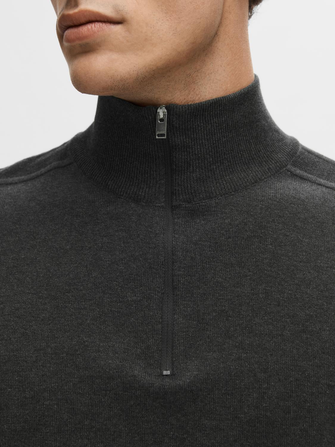 Slhberg Ls Half Zip Noos