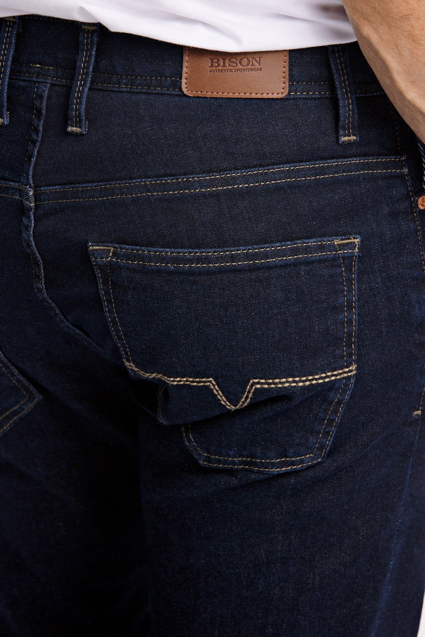 5 pocket jeans raw navy