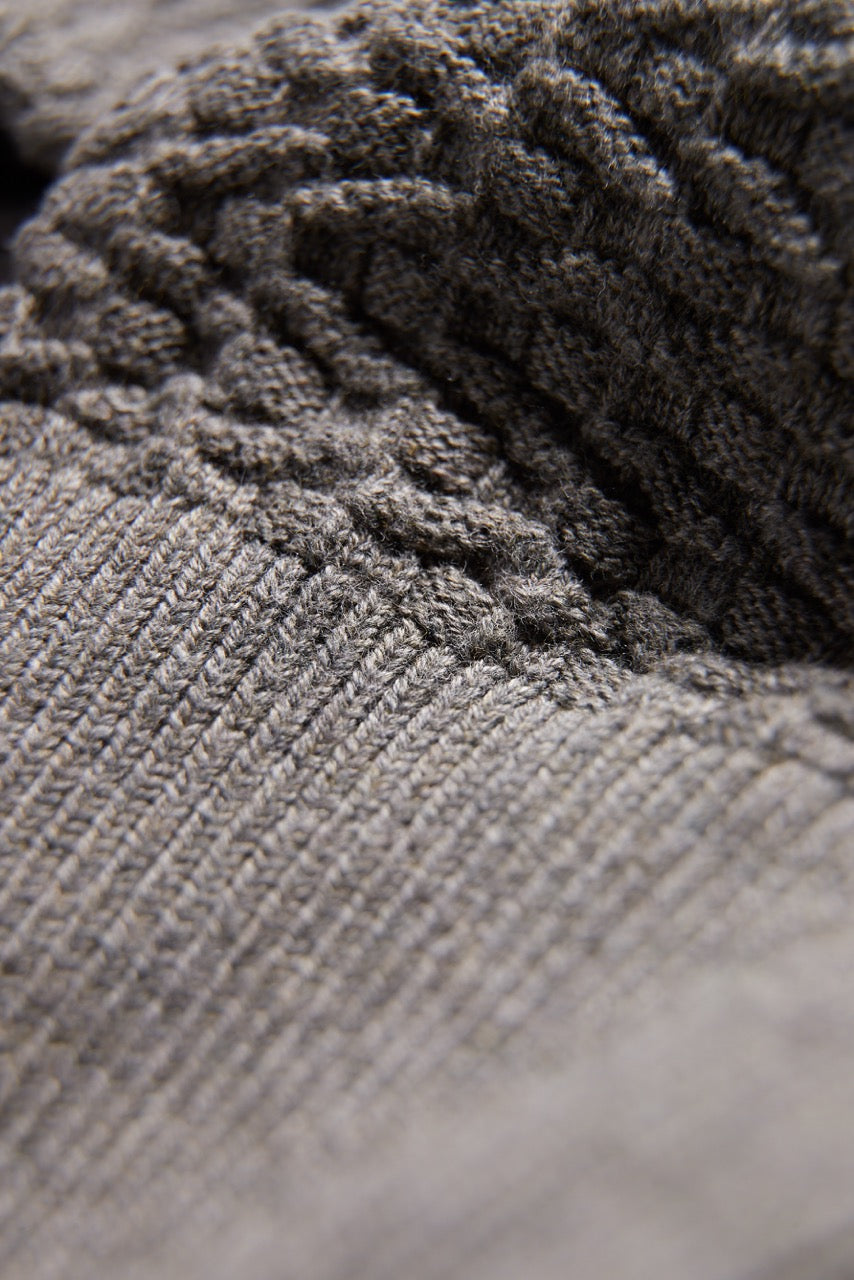 Structured cardigan knit