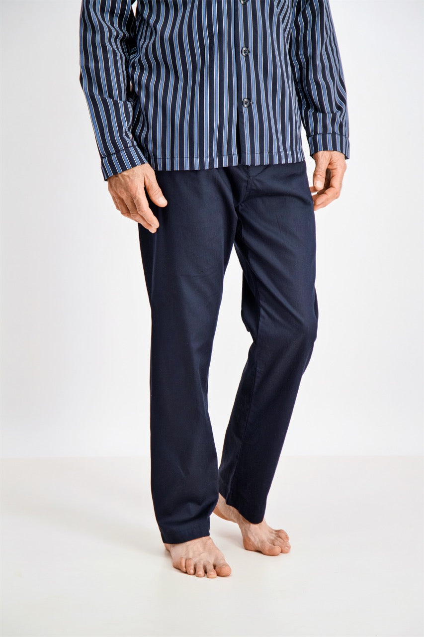 Striped satin pajamas