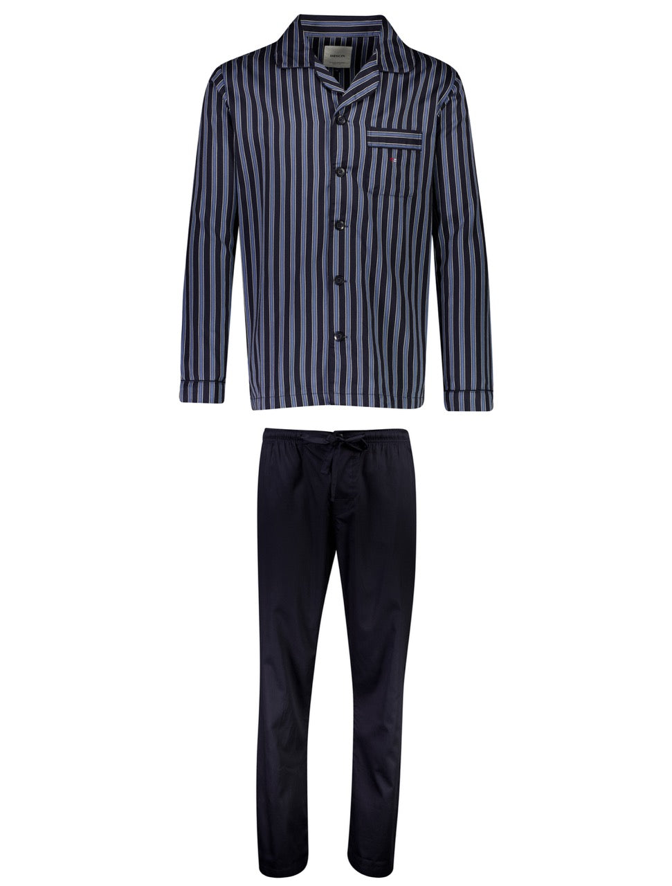 Striped satin pajamas