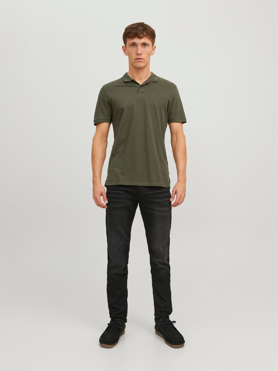 Polo Shirts - Jjebasic Polo Ss Noos - - Hr Ravn