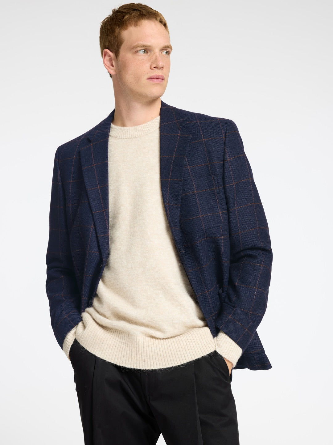 BLAZER - Blazer I Uld - - Hr Ravn