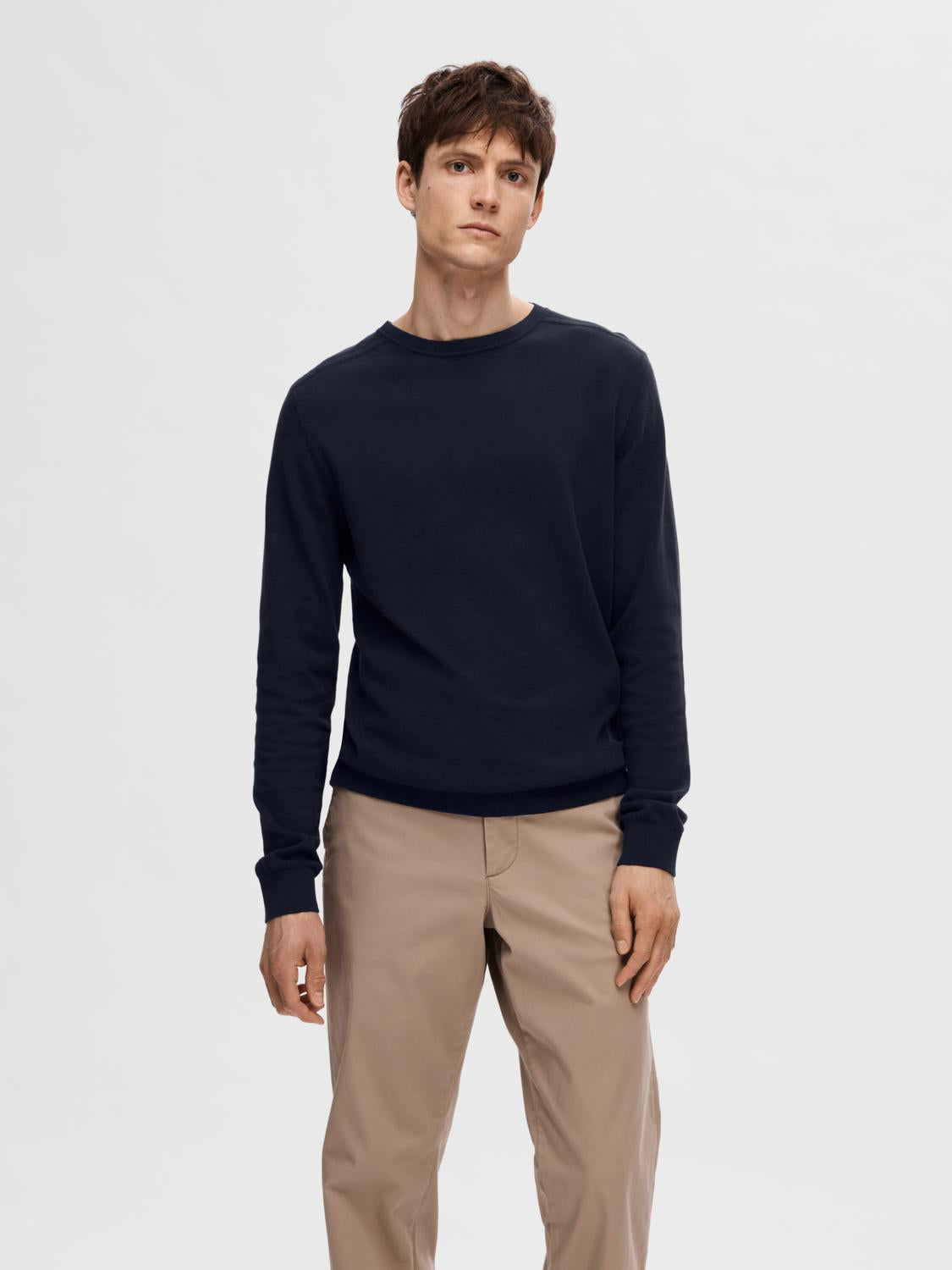 STRIK - Slhberg Crew Neck Noos - - Hr Ravn