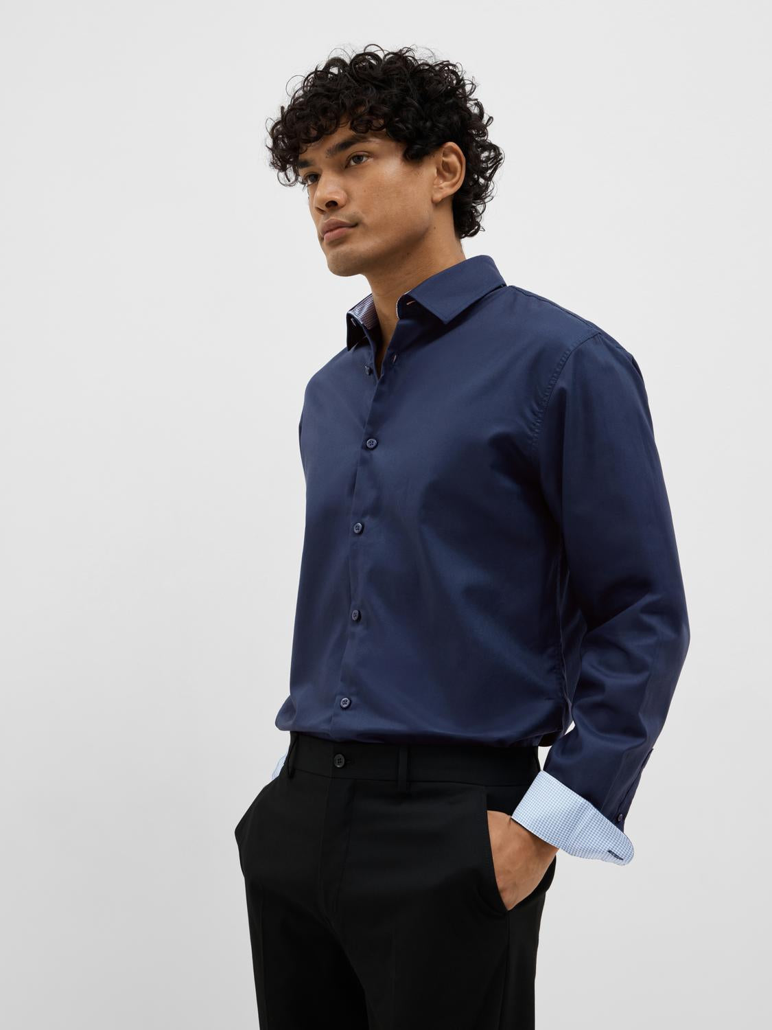 Slhslimnew-Mark Shirt Ls Noos