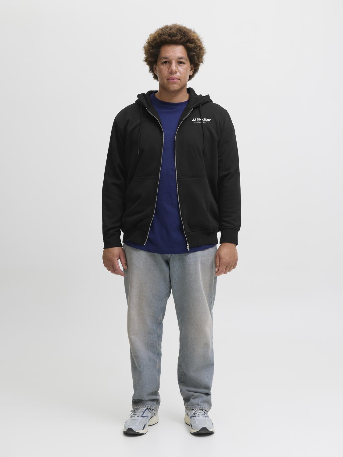 Cardigans - Jjesoho Sweat Zip Hood Noos Pls - - Hr Ravn