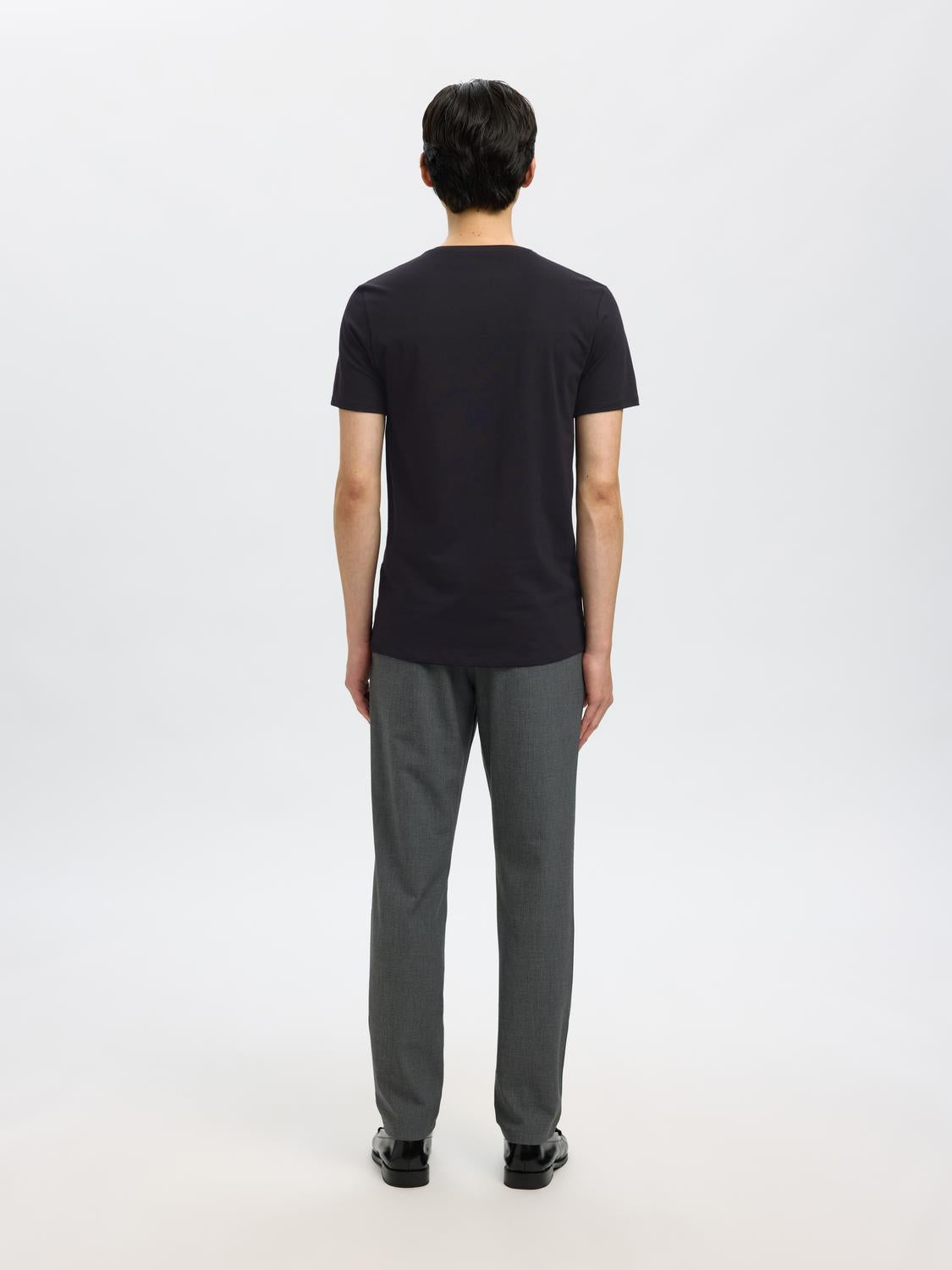 T-SHIRTS - Slhnewpima Ss V-Neck Tee Noos - - Hr Ravn