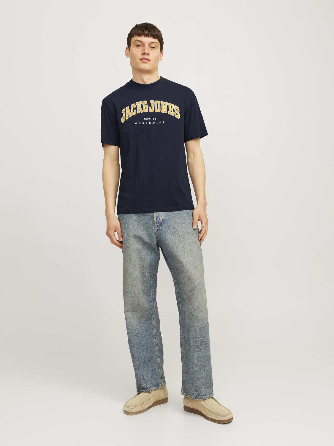 T-shirts - Jjecaleb Varsity Tee Ss O-Neck Noos - - Hr Ravn