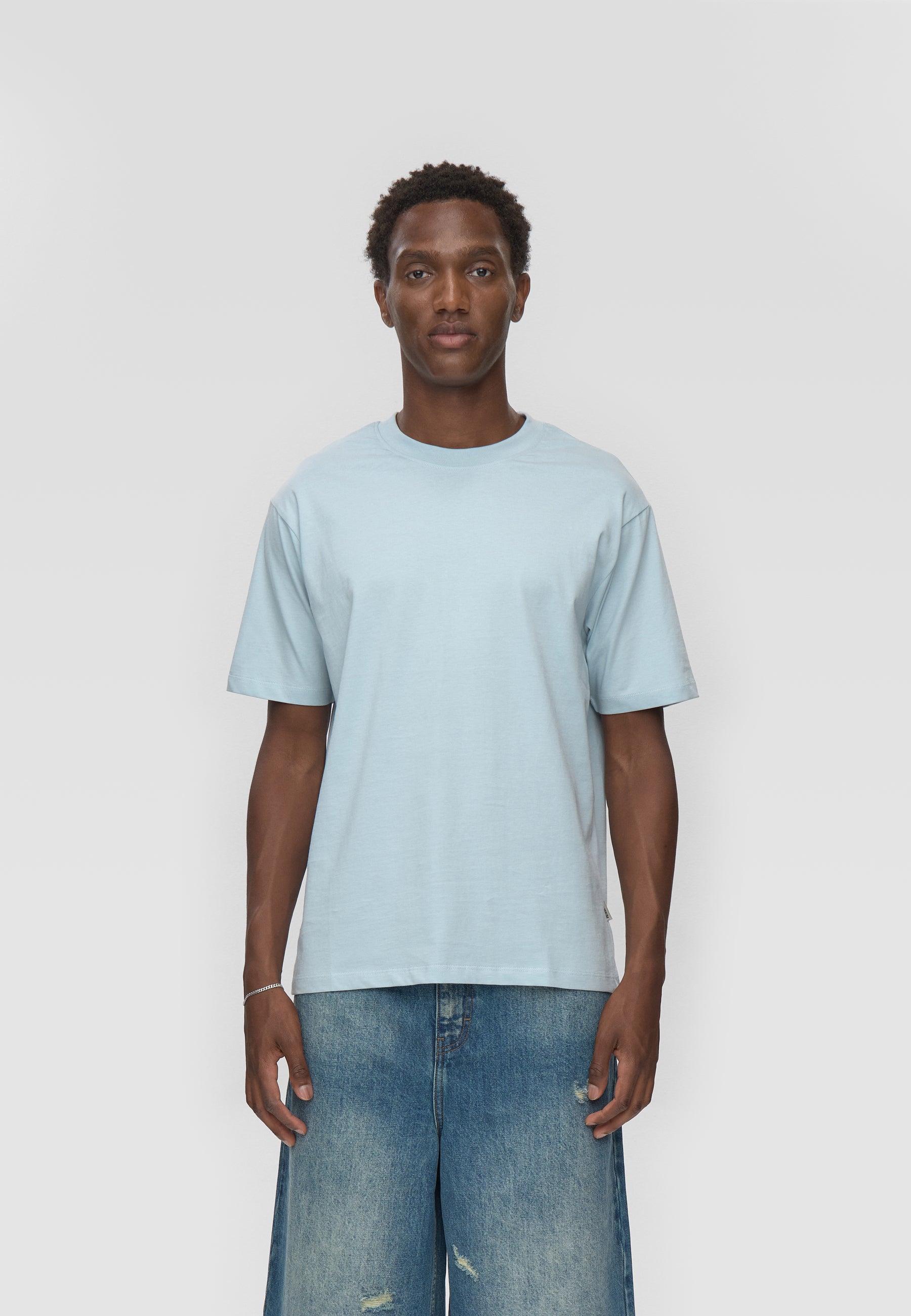 minimum male Aarhus kortærmet t-shirt G029 GOTS Short Sleeved T-shirt 4115 Cashmere Blue