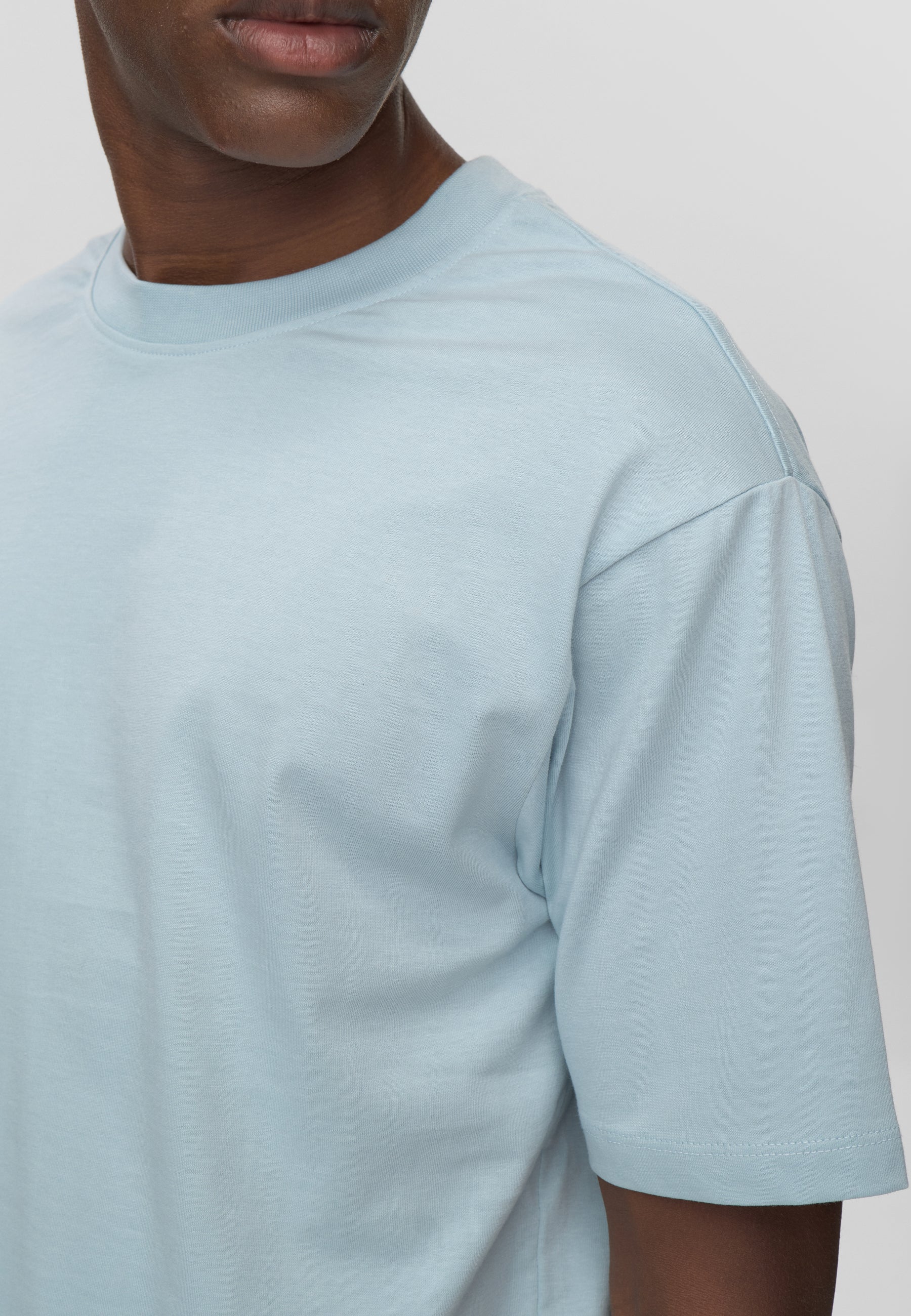 minimum male Aarhus kortærmet t-shirt G029 GOTS Short Sleeved T-shirt 4115 Cashmere Blue