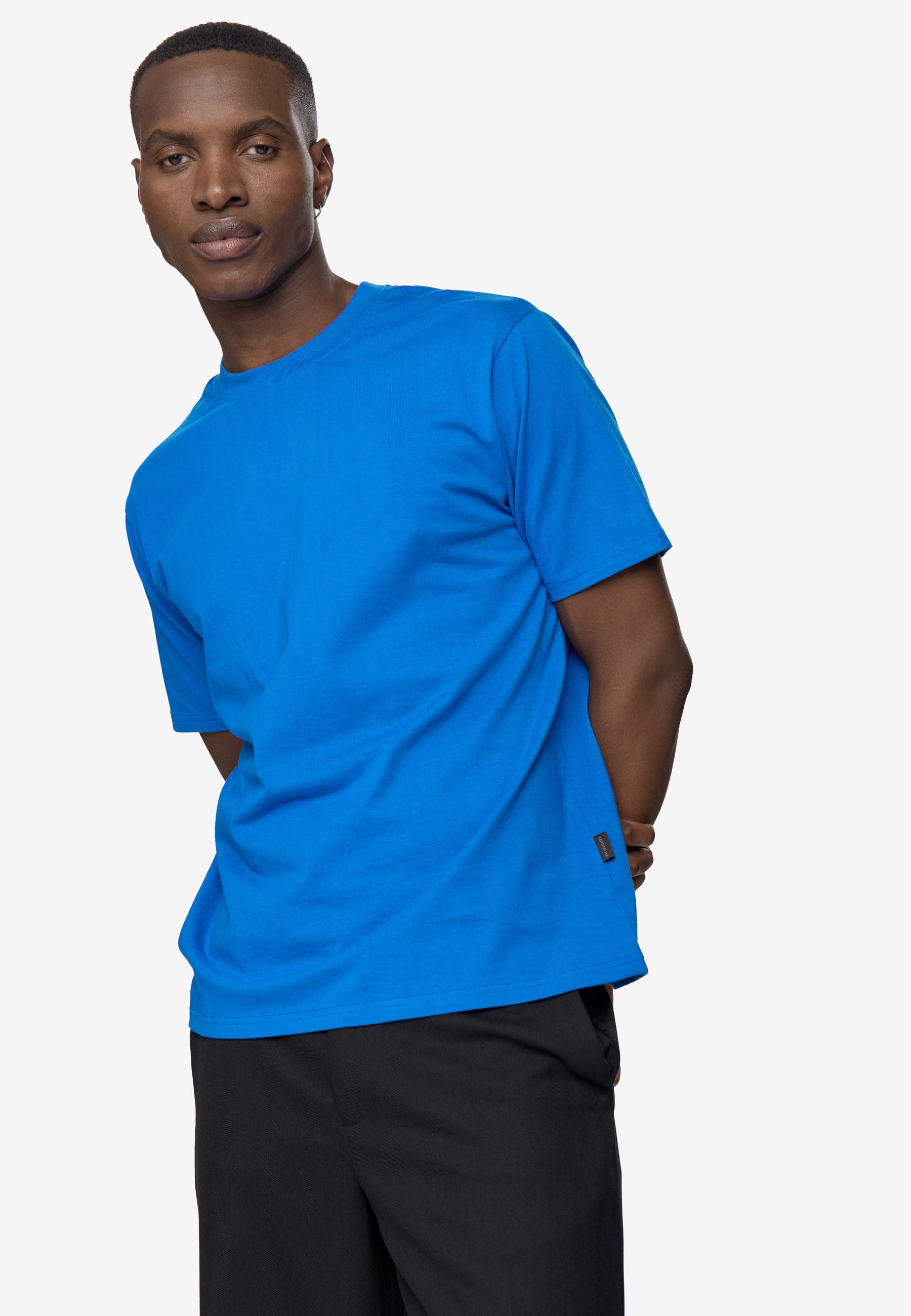 minimum male Aarhus kortærmet t-shirt G029 GOTS Short Sleeved T-shirt 4148 Victoria Blue
