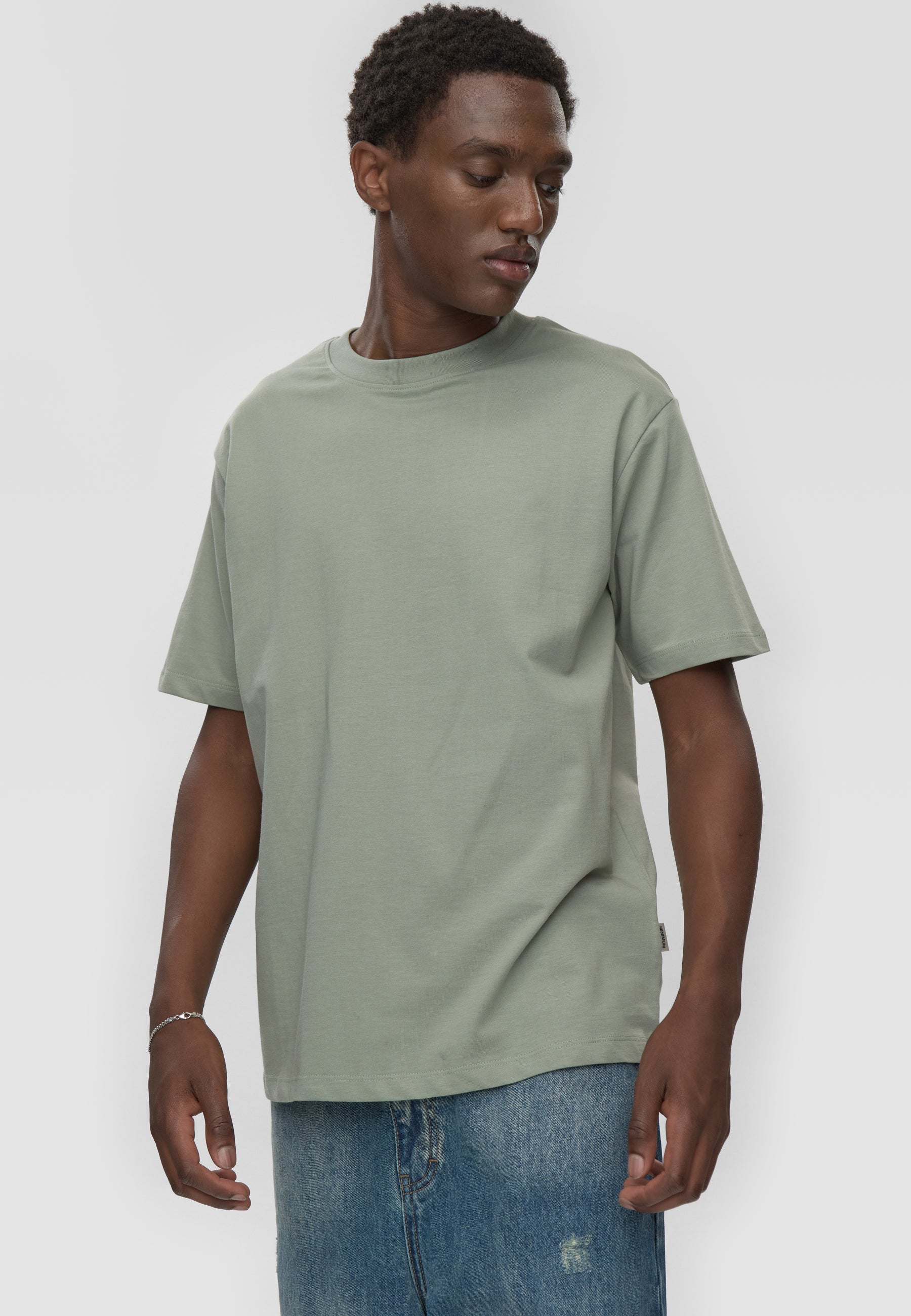 minimum male Aarhus kortærmet t-shirt G029 GOTS Short Sleeved T-shirt 5107 Chinois green
