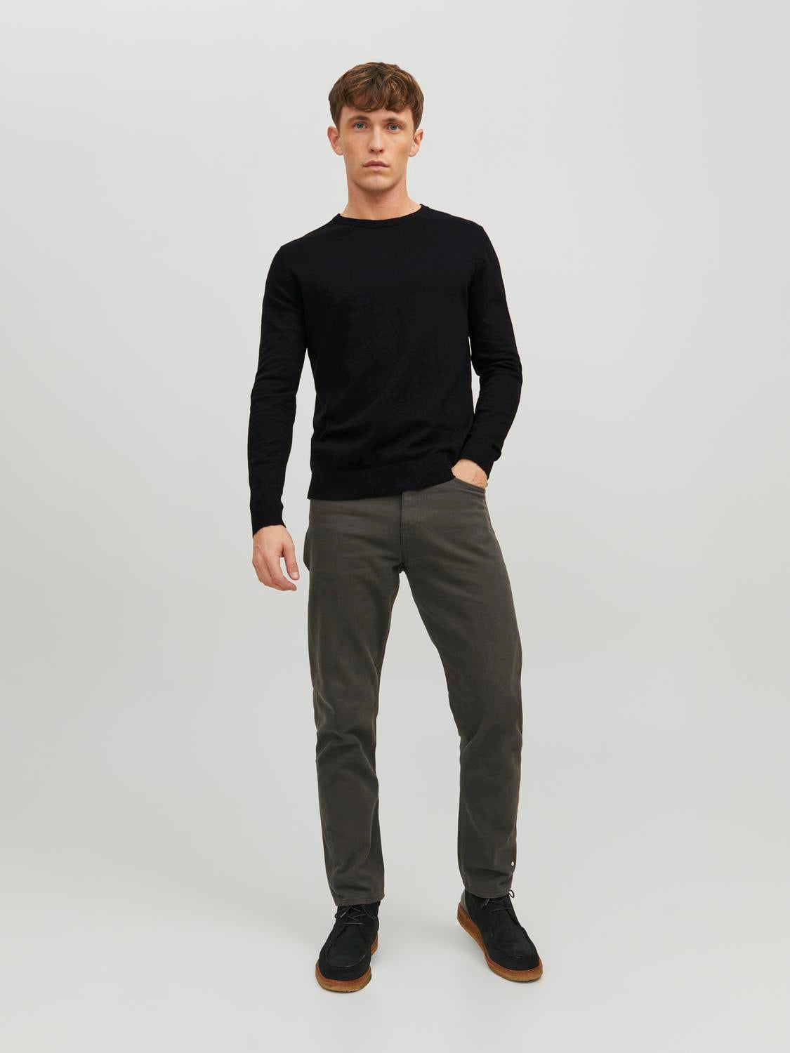 STRIK - Jjeemil Knit Cable Crew Neck Noos - - Hr Ravn