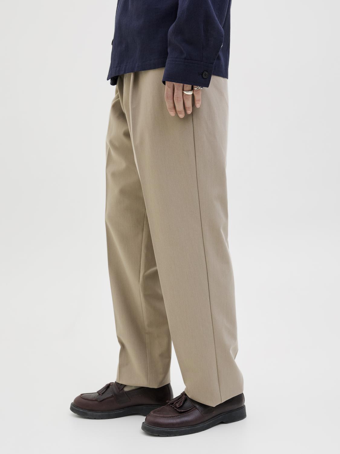 BUKSER - Jprcckarl Jjcameron Pleated Chino Noos - - Hr Ravn