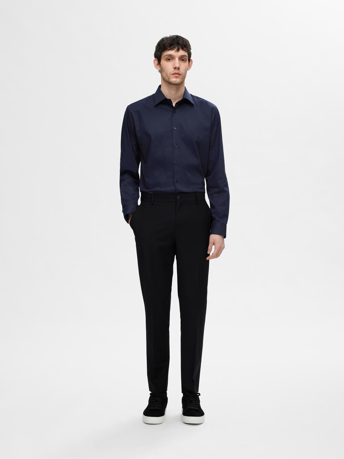 Shirts - Slhslim-Performance Shirt Ls Noos - - Hr Ravn