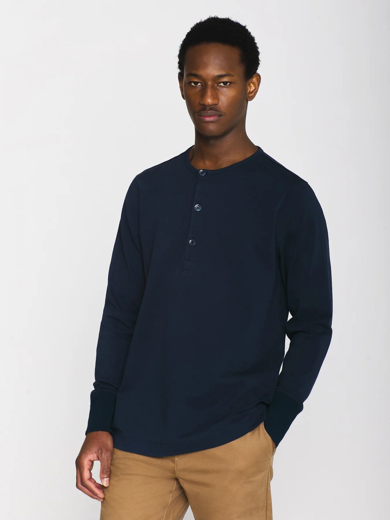 T-SHIRTS - Heavy jersey henley shirt - - Hr Ravn