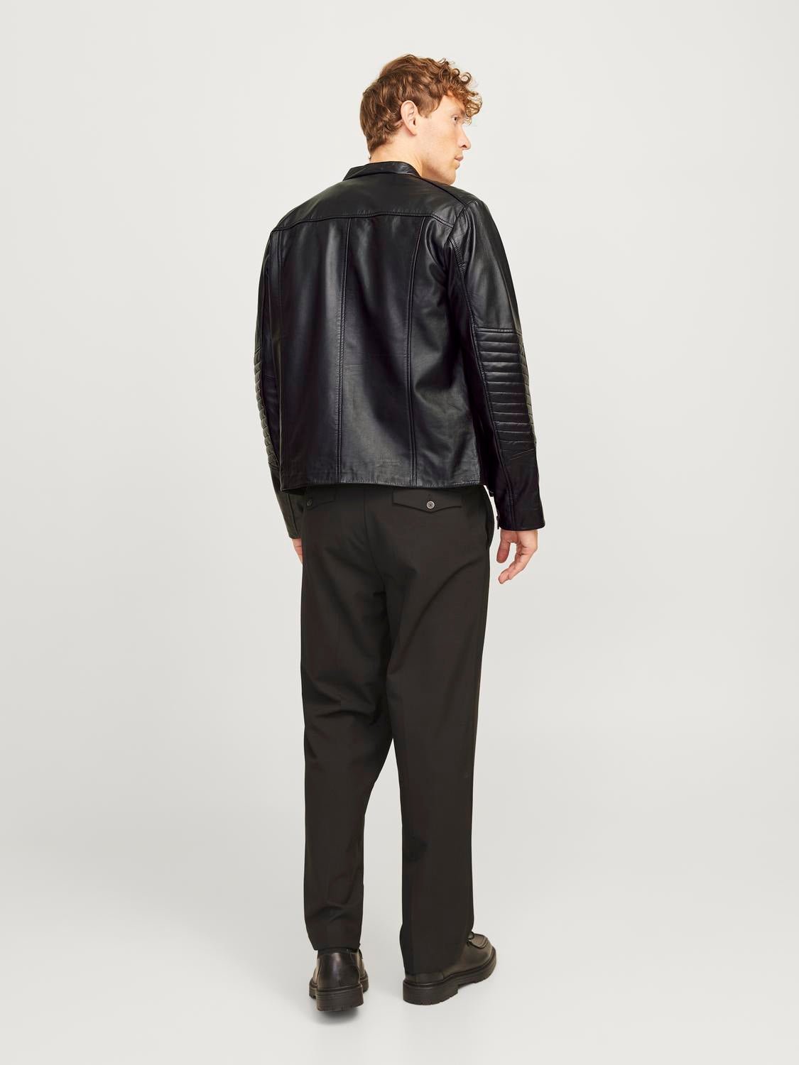 OVERTØJ - Jjeliam Lamb Leather Jacket Noos - - Hr Ravn