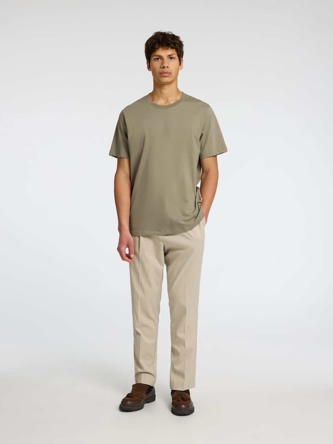 T-SHIRTS - Slhaspen Ss O-Neck Tee Noos - - Hr Ravn